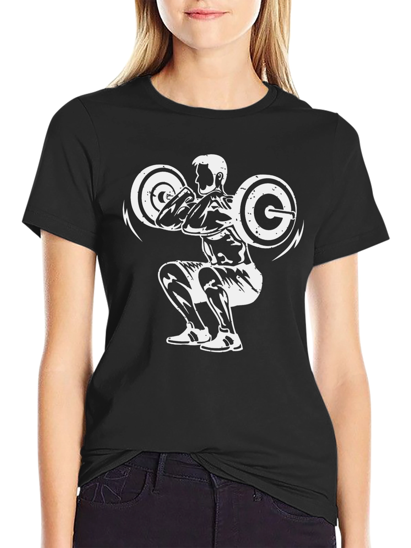Black Squat Graphic T-Shirt