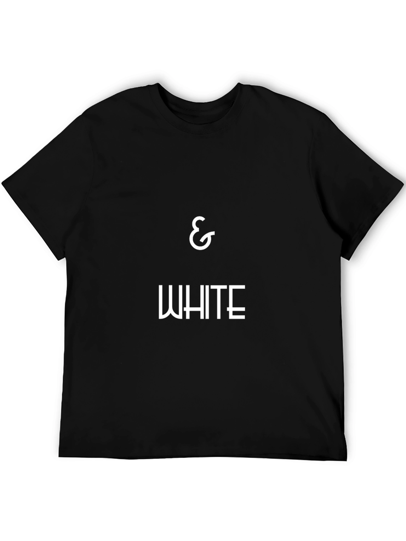 Black & White Graphic T-Shirt - Stylish Mens Apparel
