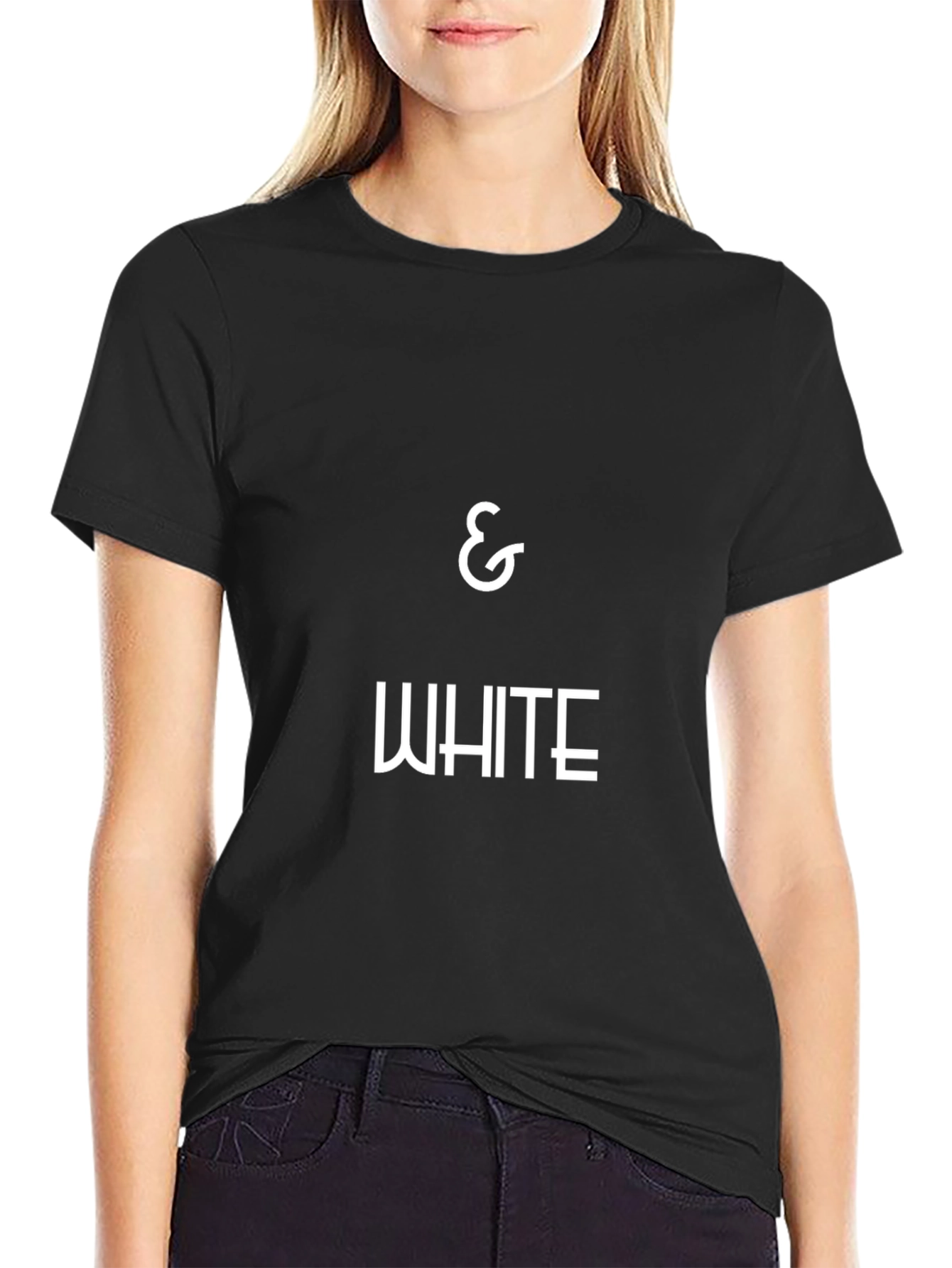 Black & White Graphic T-Shirt - Stylish Mens Apparel