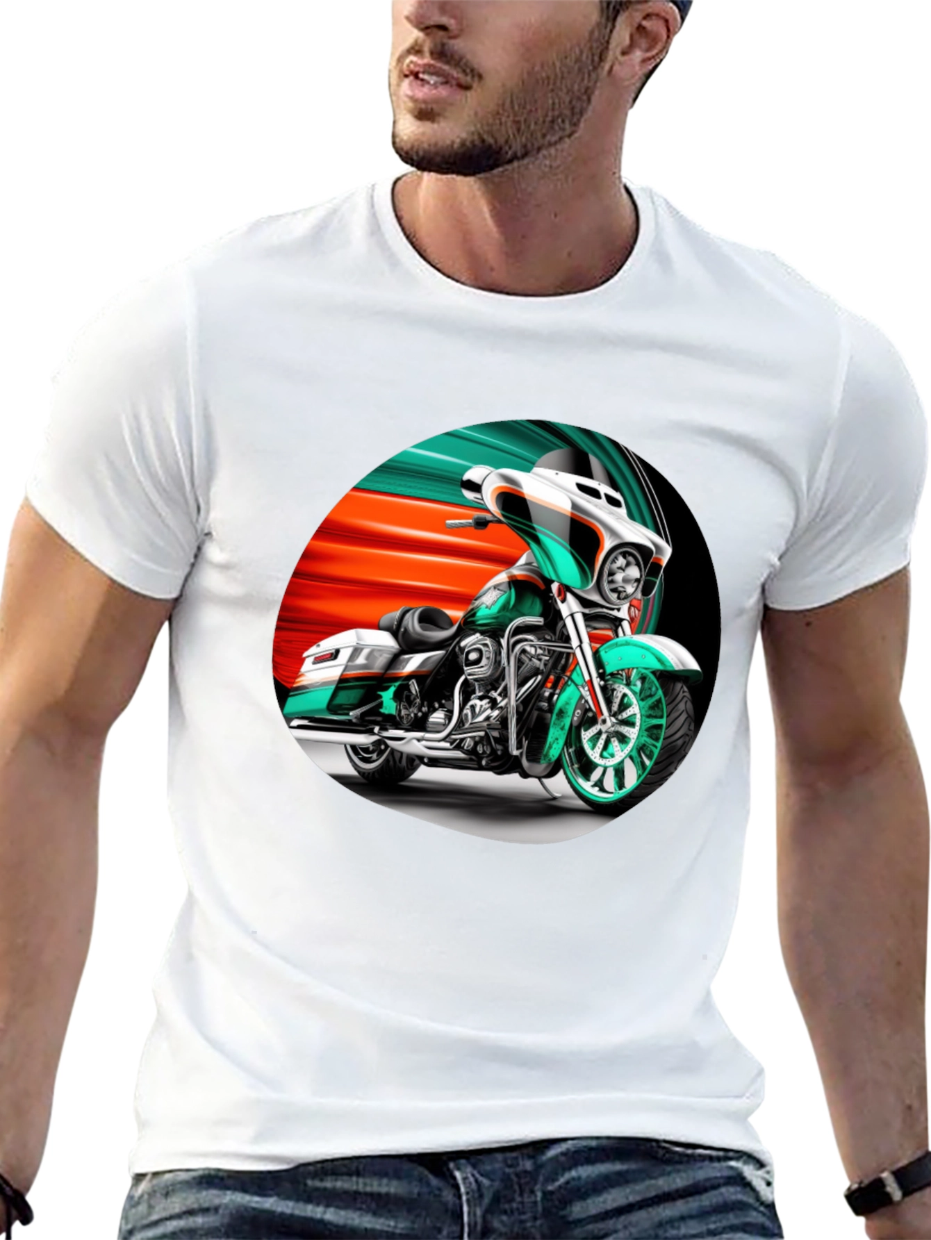 Motorcycle Graphic T-Shirt - Ride in Style