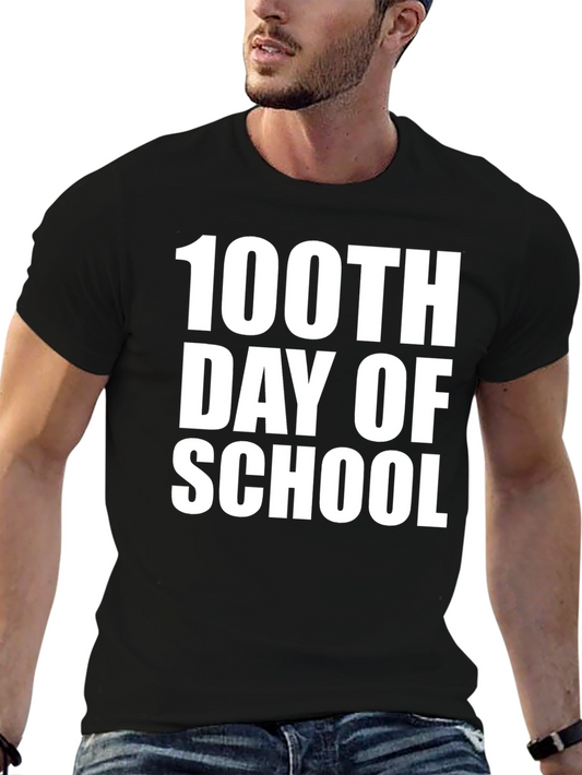 100th Day of School Black T-Shirt