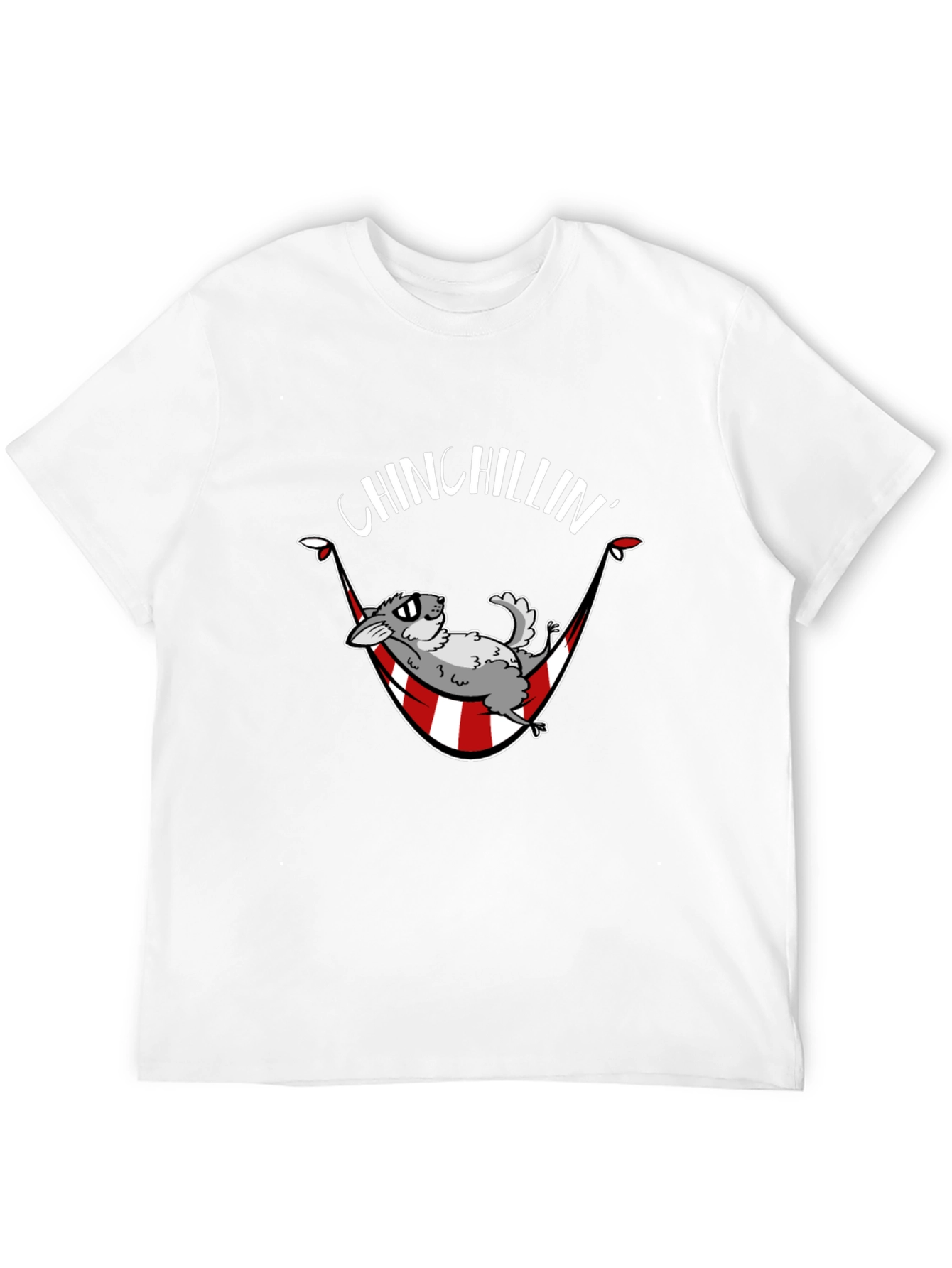 Chinchillin T-Shirt - Relaxed Chinchilla Hammock Design