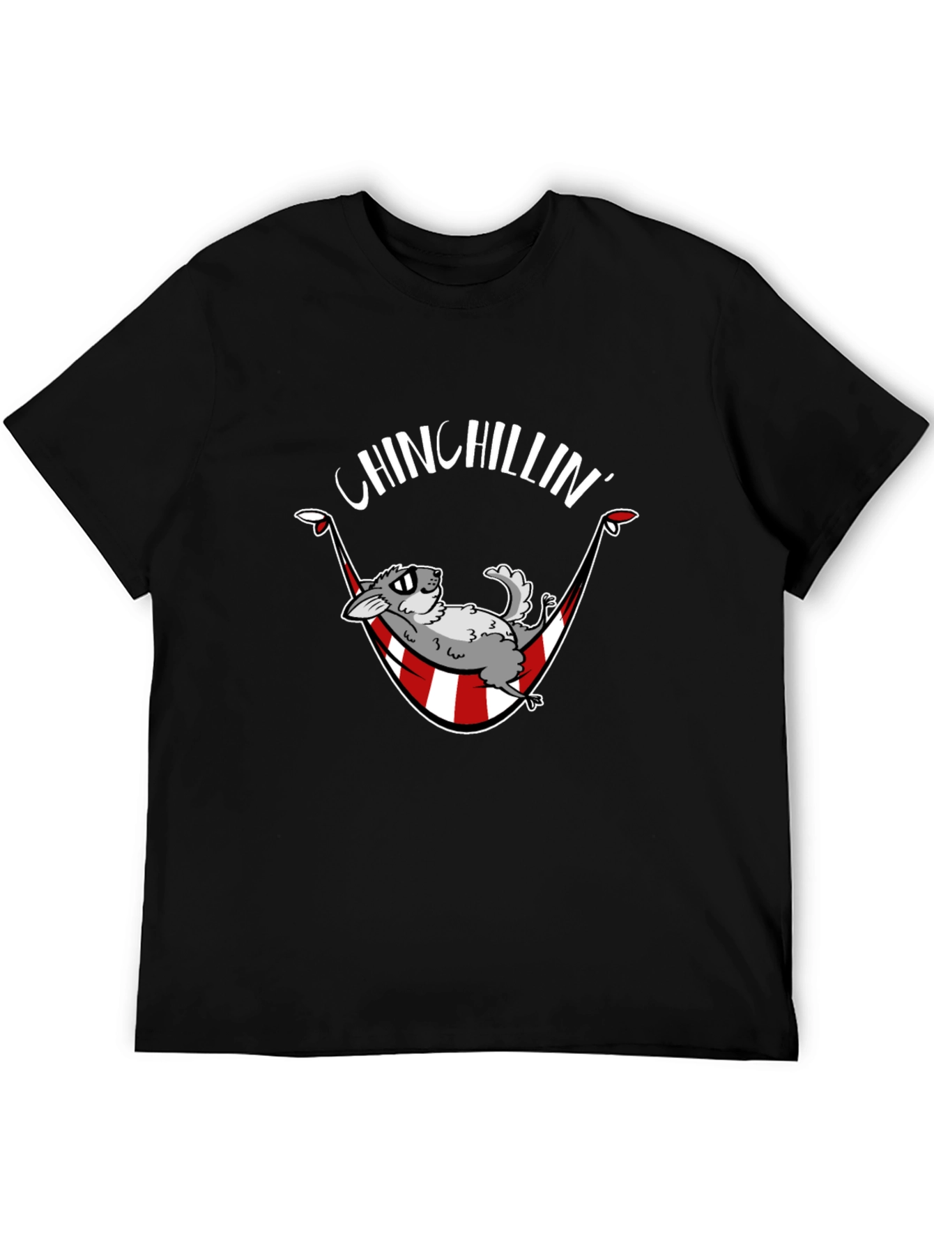 Chinchillin T-Shirt - Relaxed Chinchilla Hammock Design