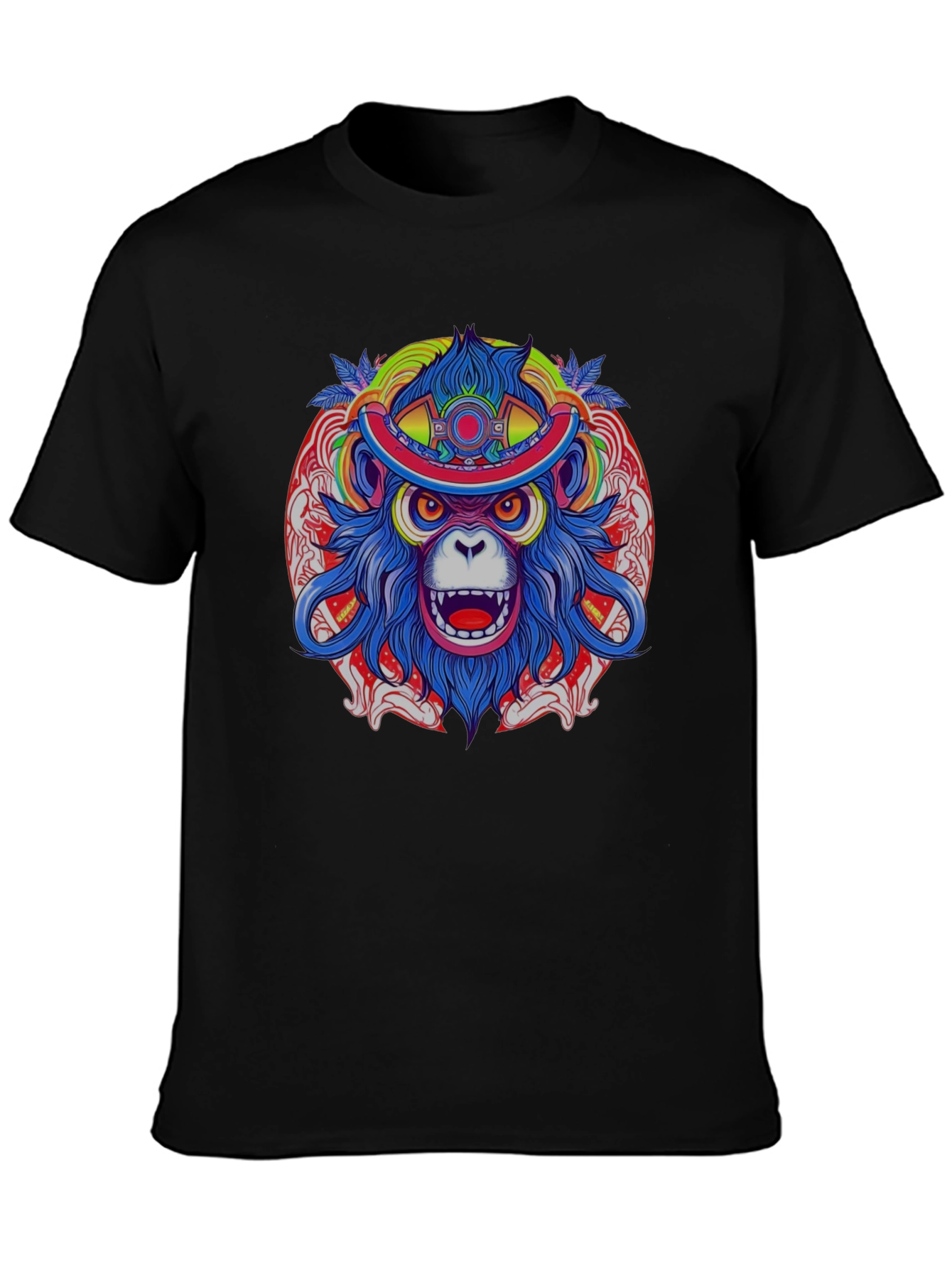 Vivid Monkey Head T-Shirt - Graphic Tee