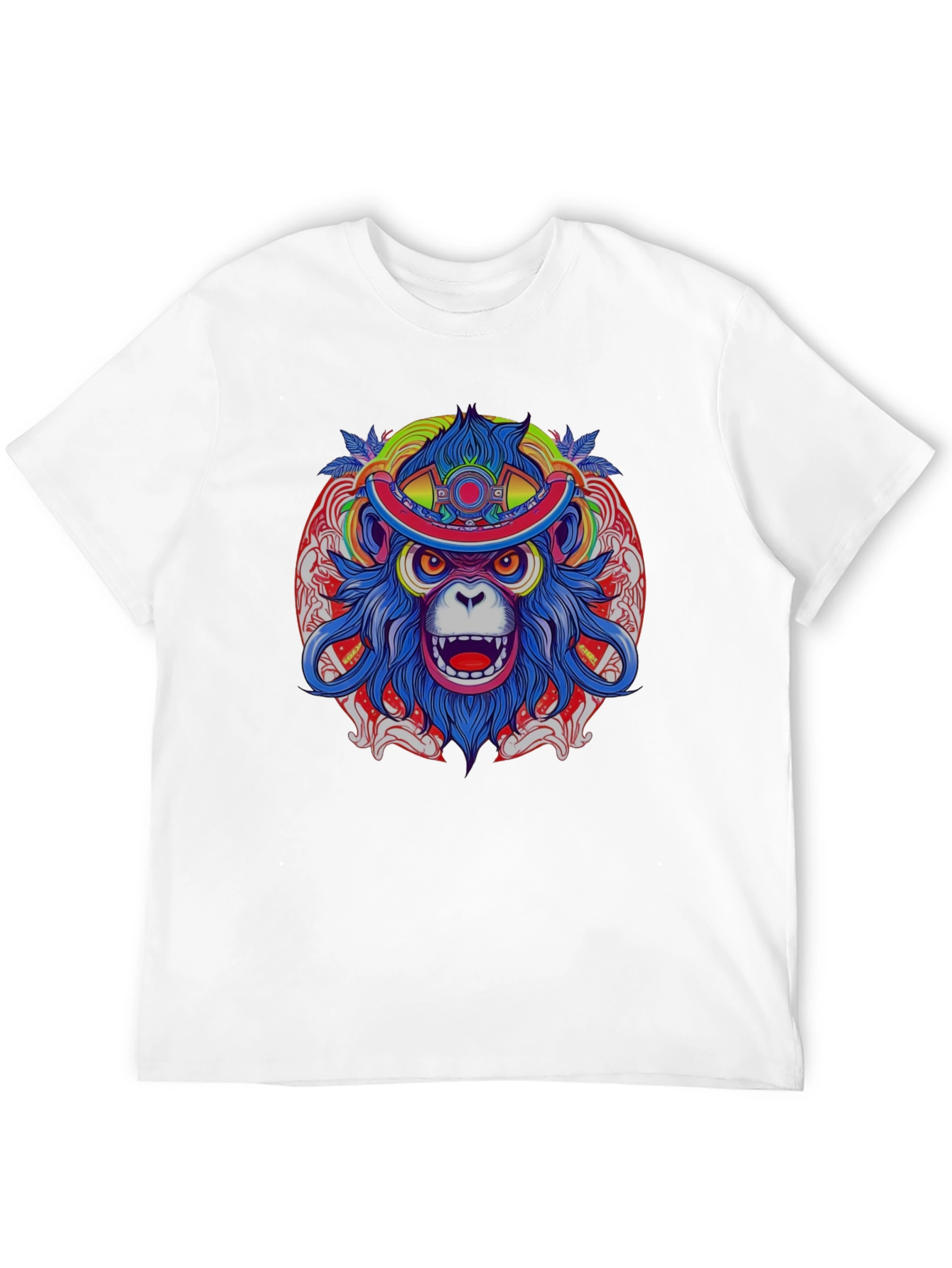 Vivid Monkey Head T-Shirt - Graphic Tee