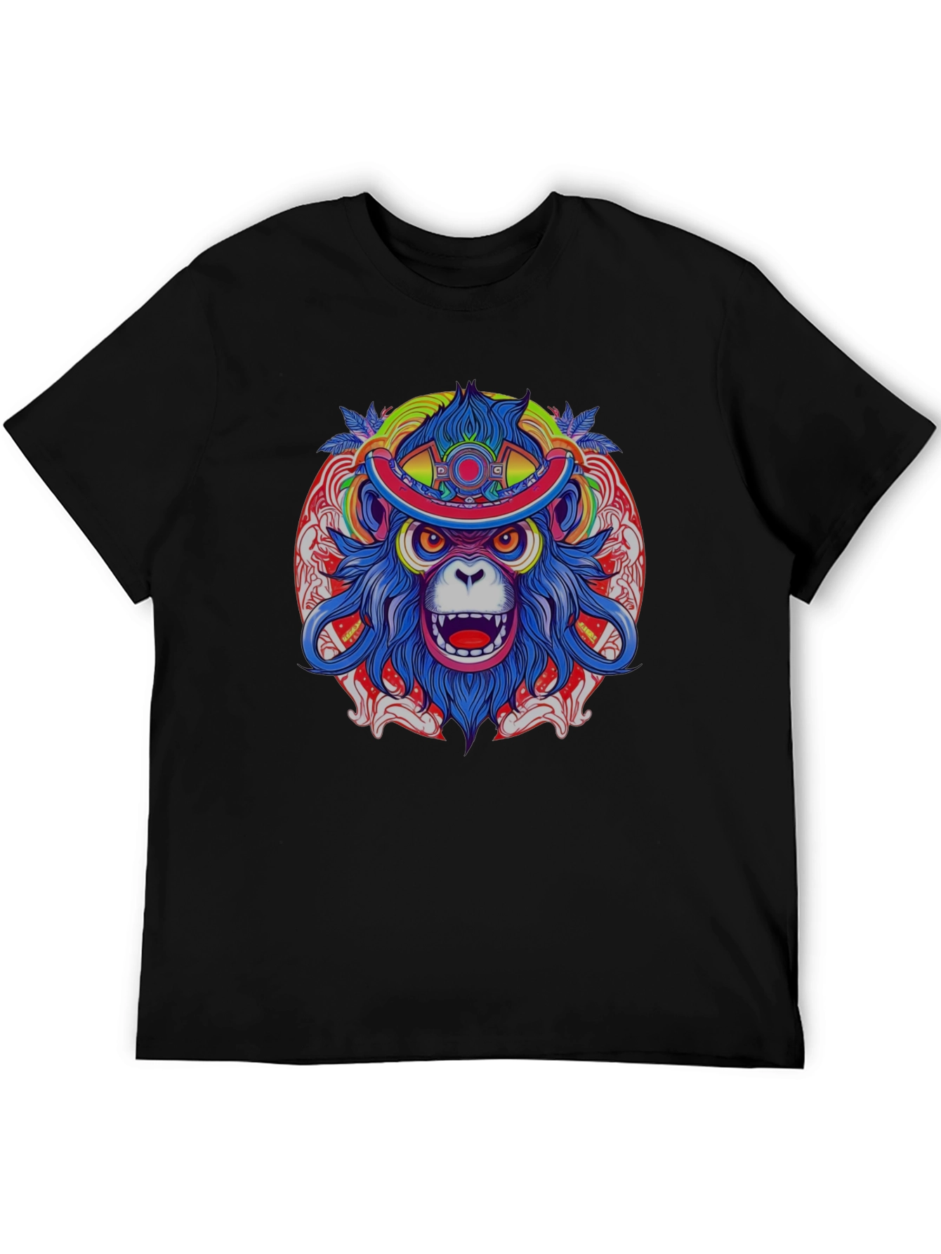Vivid Monkey Head T-Shirt - Graphic Tee