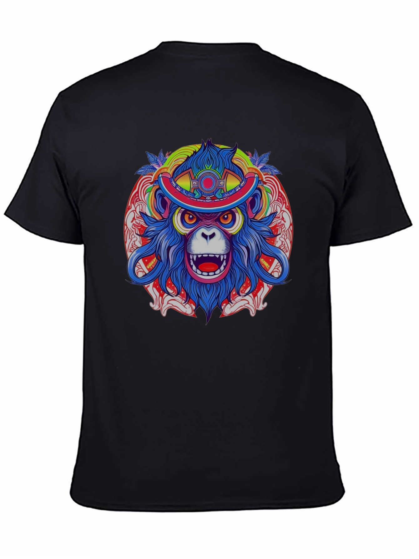 Vivid Monkey Head T-Shirt - Graphic Tee