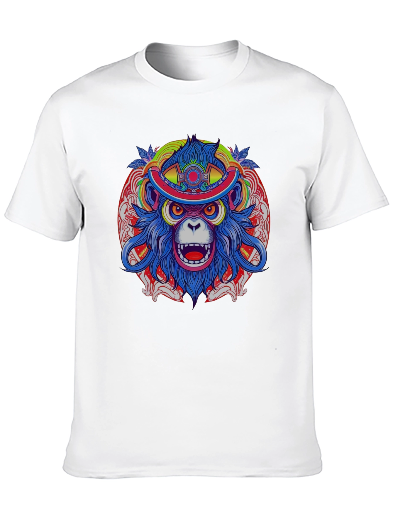 Vivid Monkey Head T-Shirt - Graphic Tee