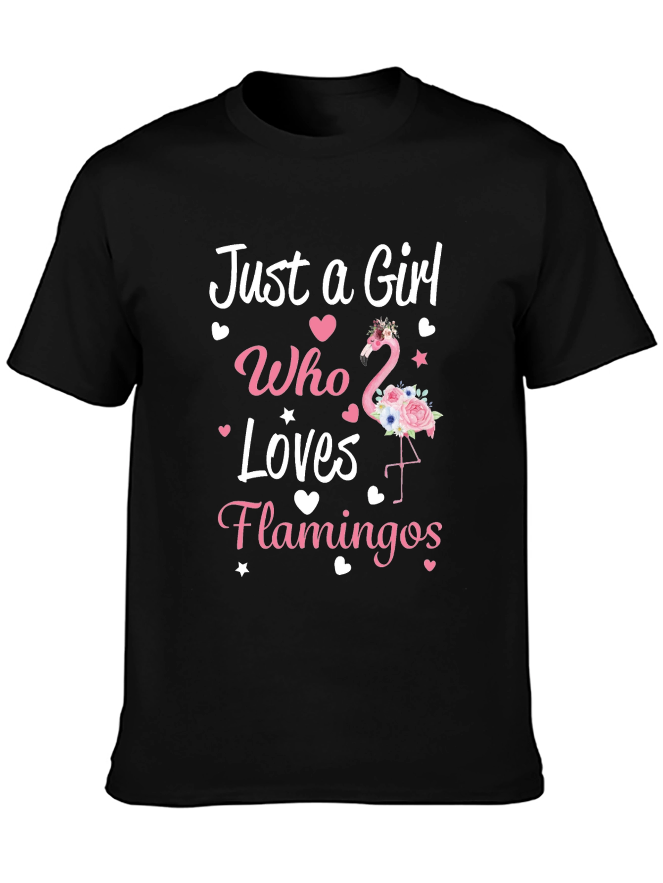 Just a Girl Who Loves Flamingos T-Shirt