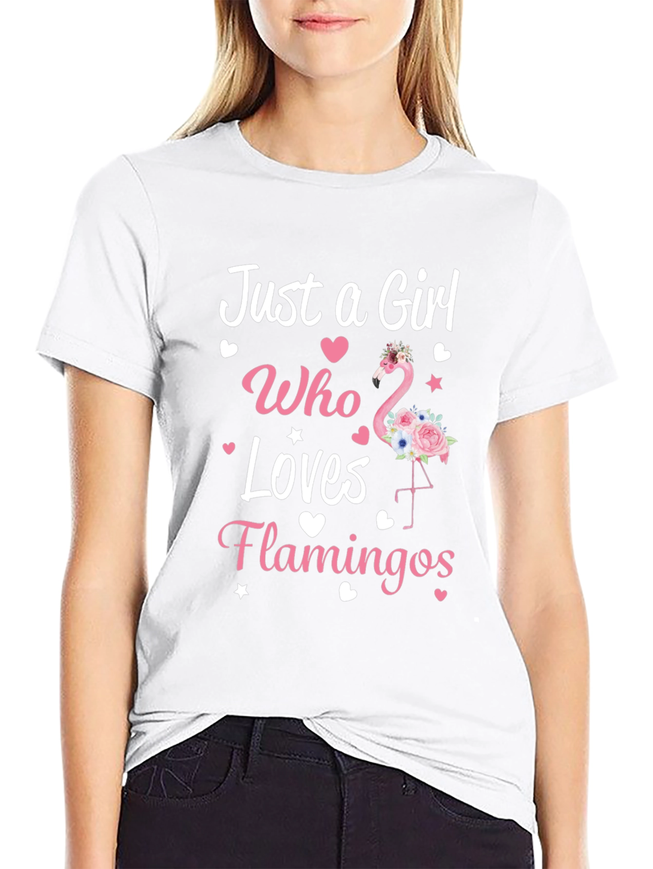 Just a Girl Who Loves Flamingos T-Shirt