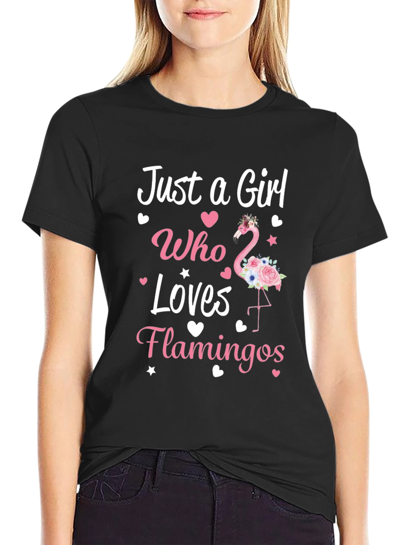 Just a Girl Who Loves Flamingos T-Shirt