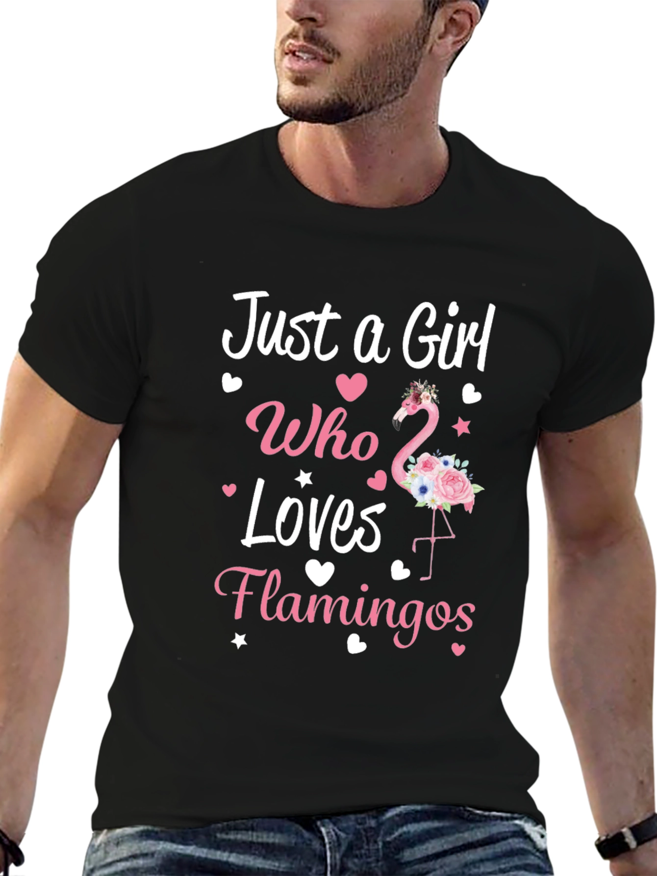 Just a Girl Who Loves Flamingos T-Shirt