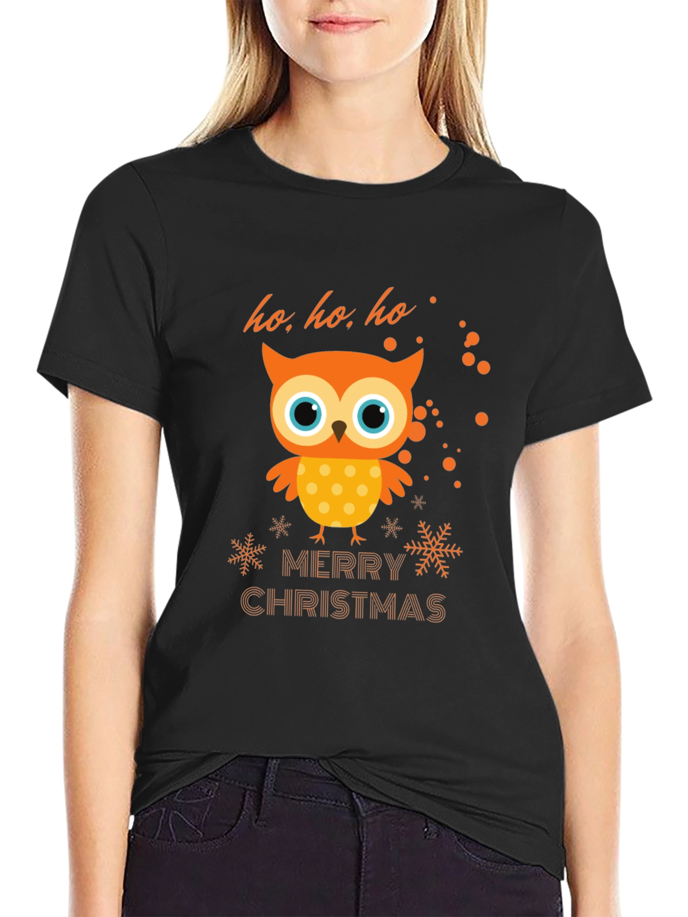 Christmas Owl T-Shirt - Holiday Cheer