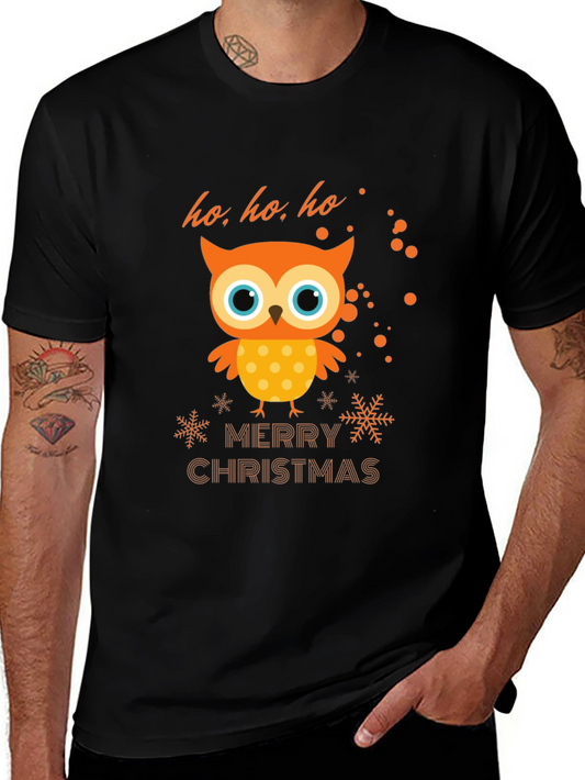 Christmas Owl T-Shirt - Holiday Cheer
