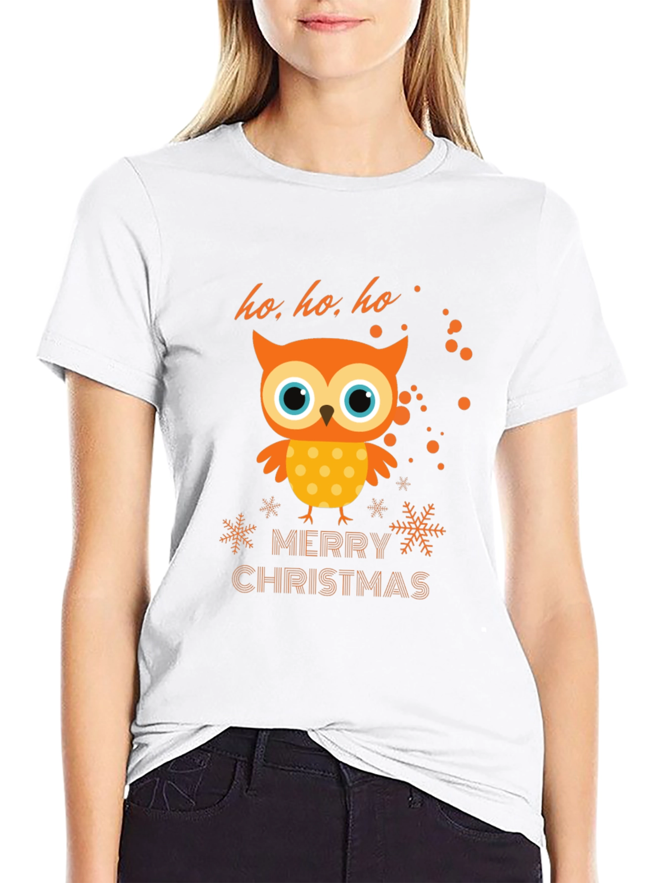 Christmas Owl T-Shirt - Holiday Cheer