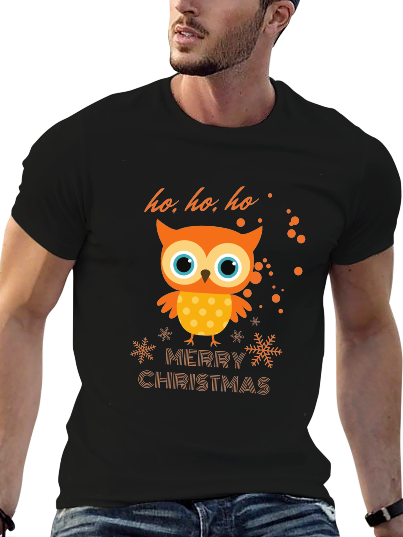 Christmas Owl T-Shirt - Holiday Cheer