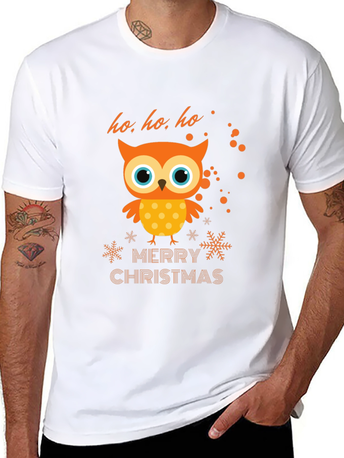 Christmas Owl T-Shirt - Holiday Cheer