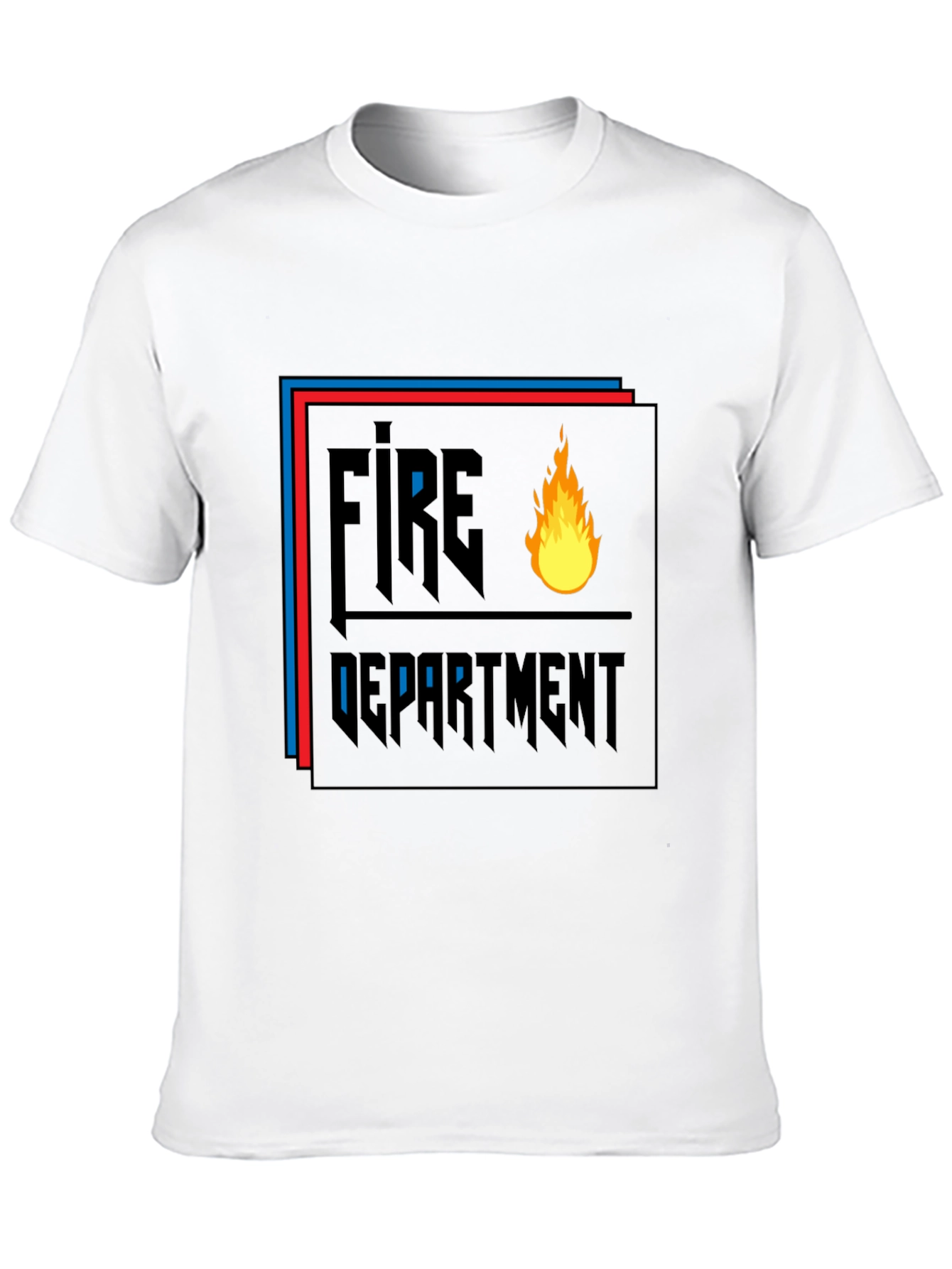 Fire Department Graphic Black T-Shirt