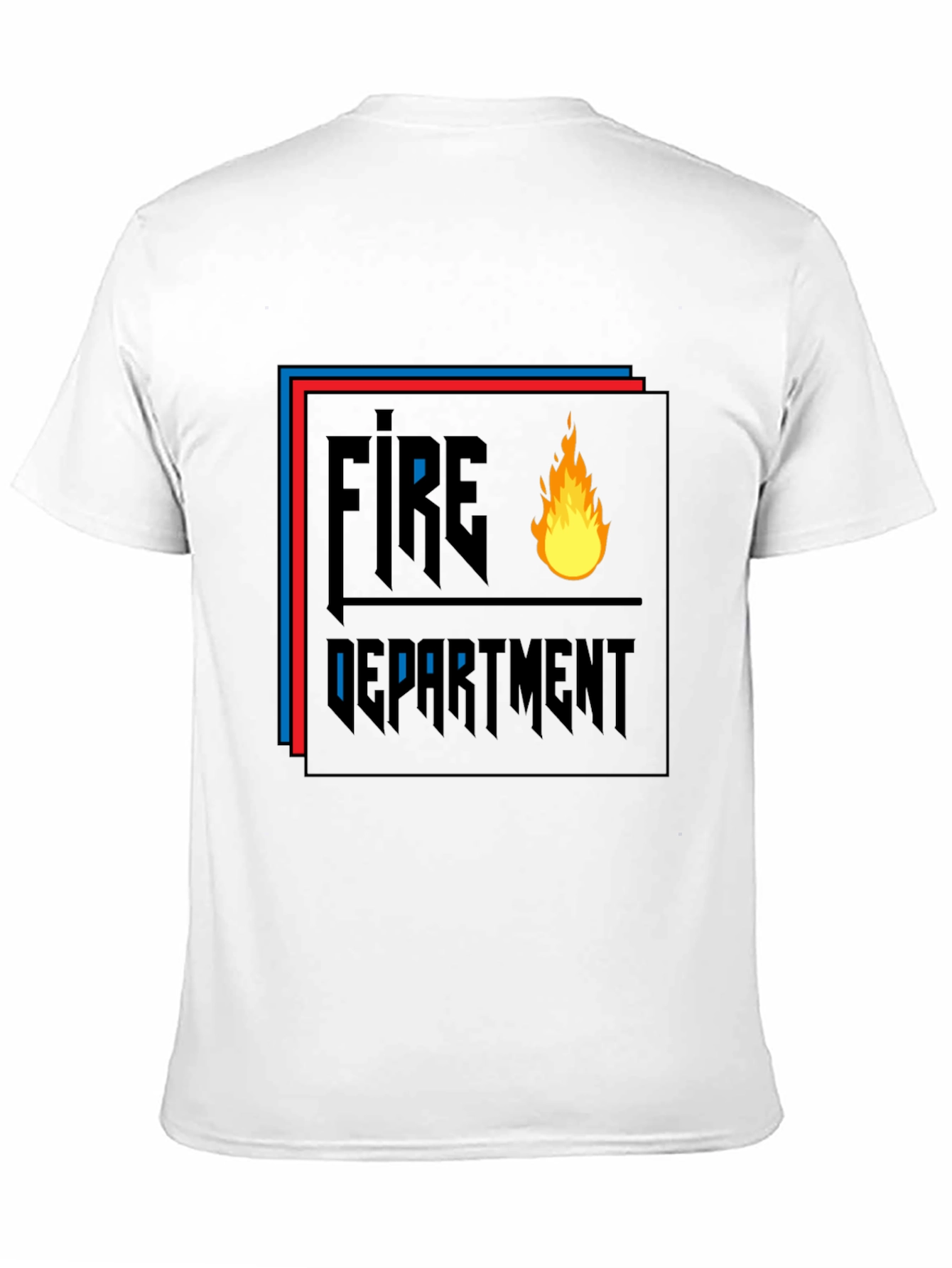 Fire Department Graphic Black T-Shirt