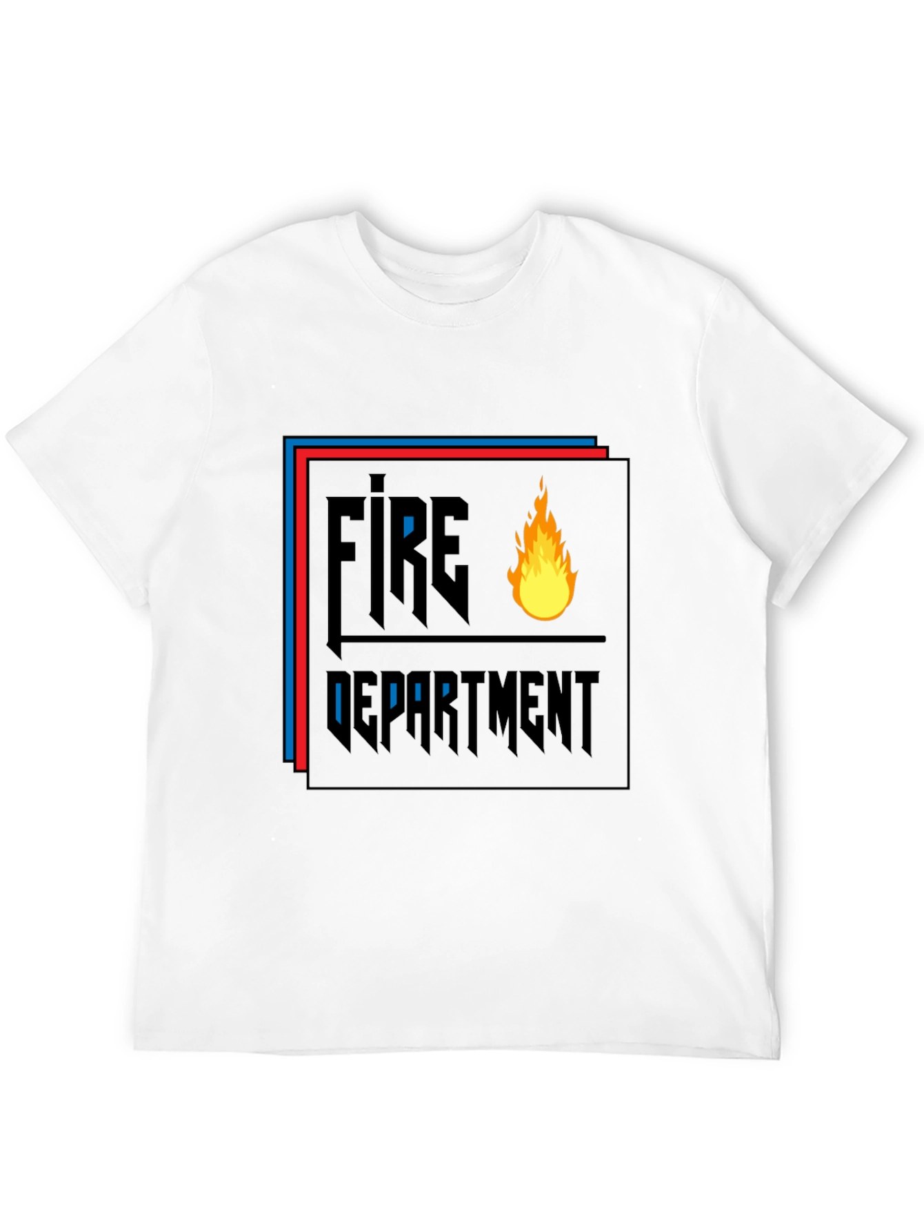 Fire Department Graphic Black T-Shirt