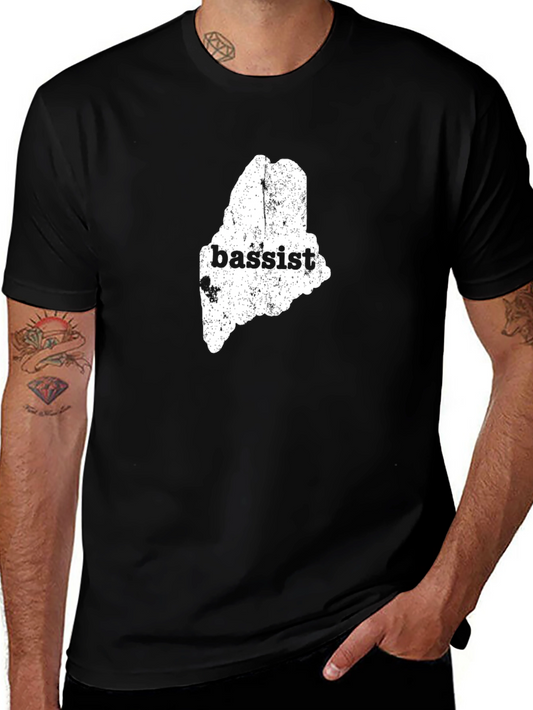 Maine Bassist T-Shirt - Unisex Black Tee