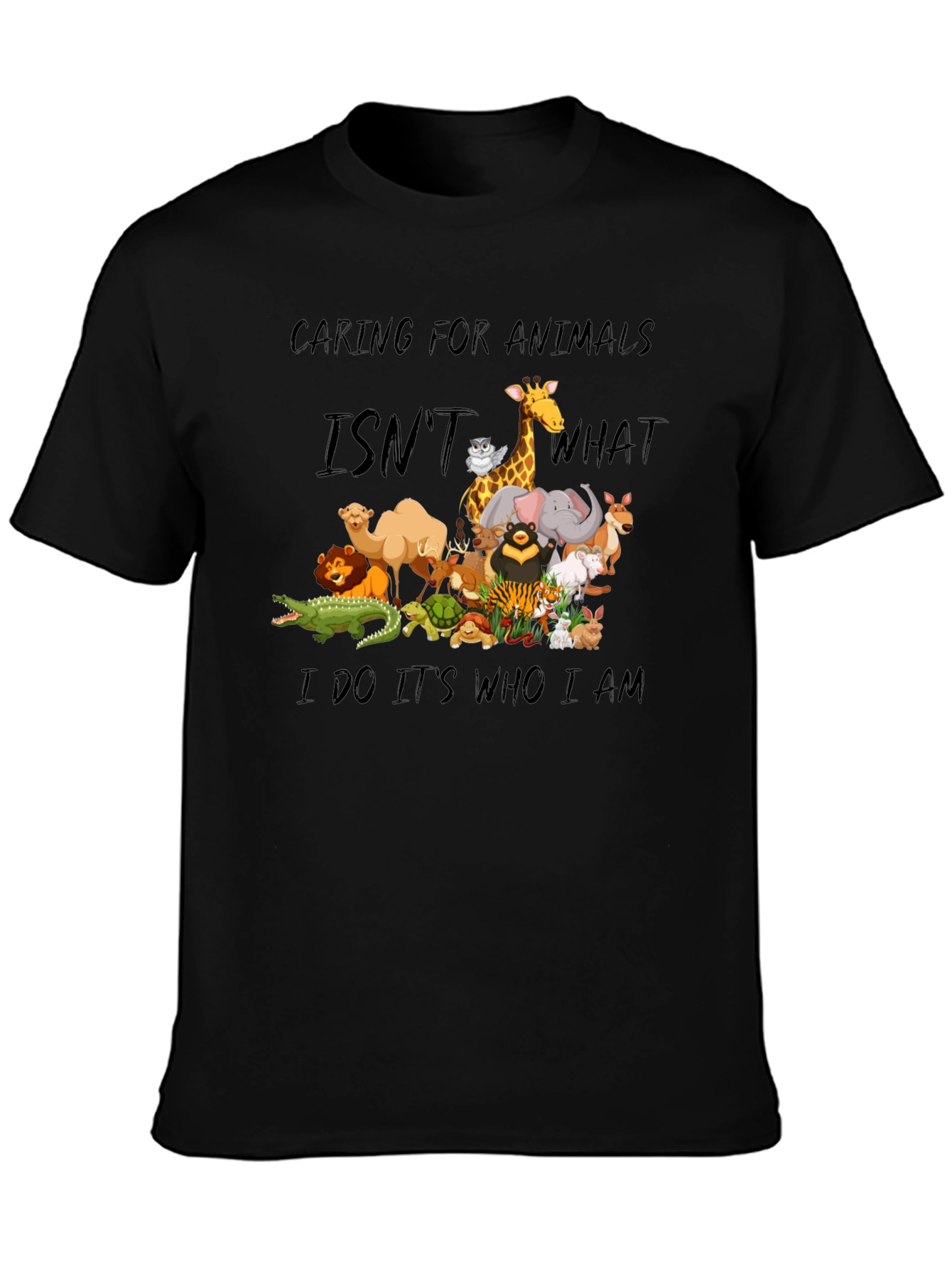Caring for Animals Graphic T-Shirt