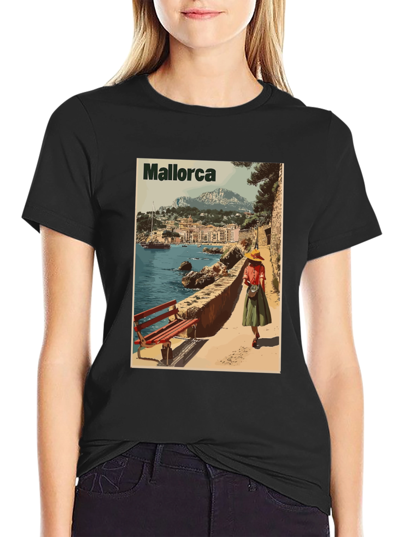 Mallorca Island Travel T-Shirt - Retro Design