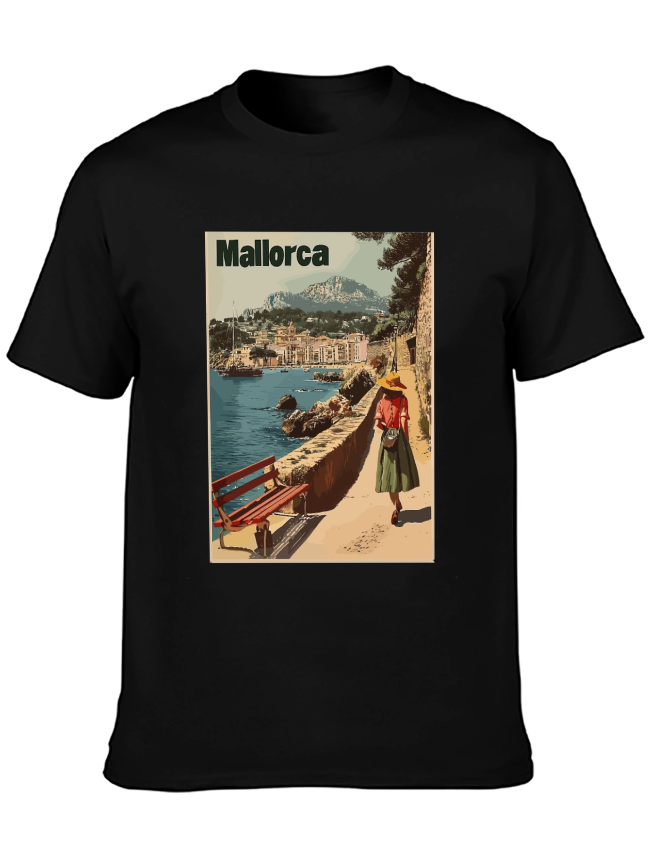 Mallorca Island Travel T-Shirt - Retro Design