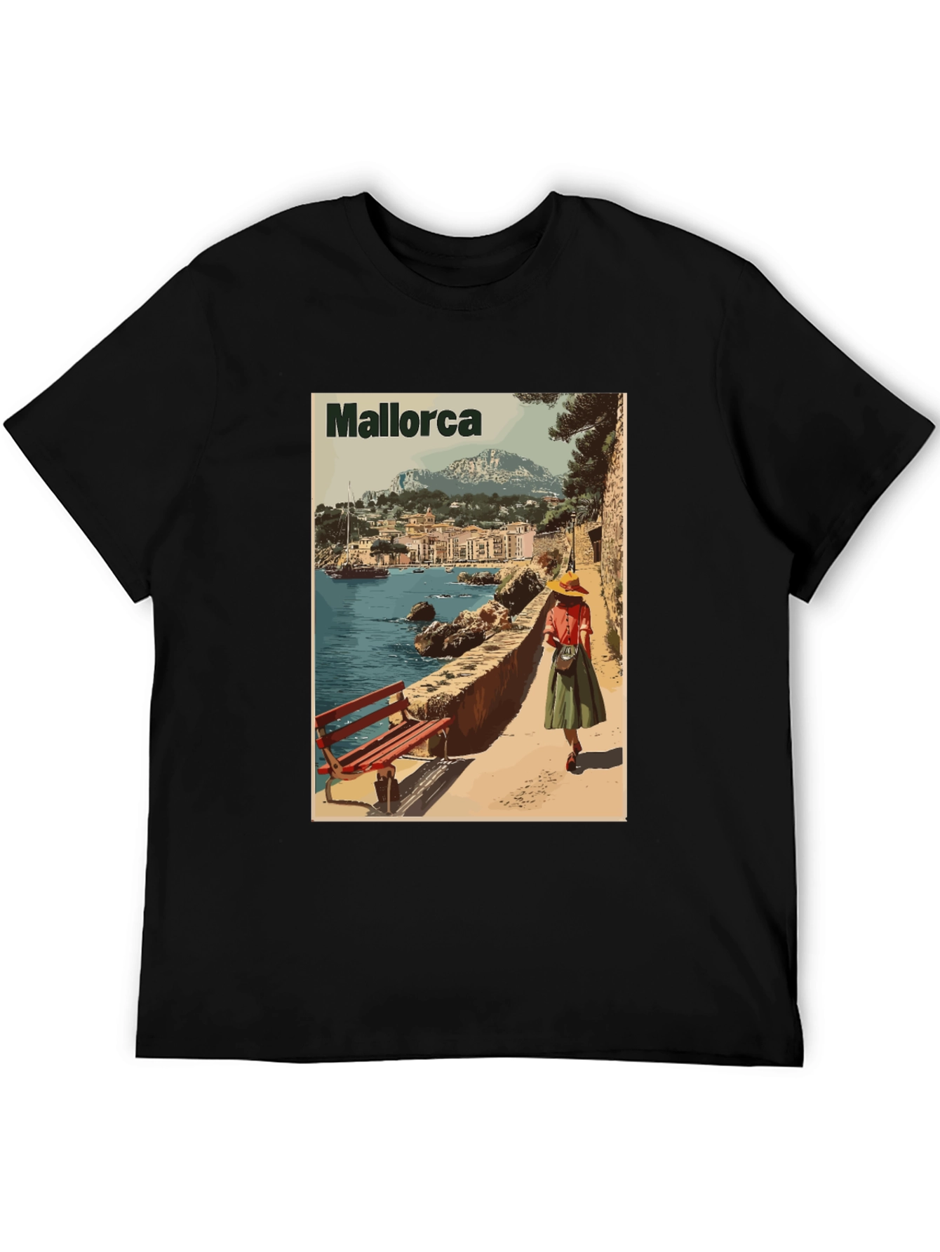 Mallorca Island Travel T-Shirt - Retro Design