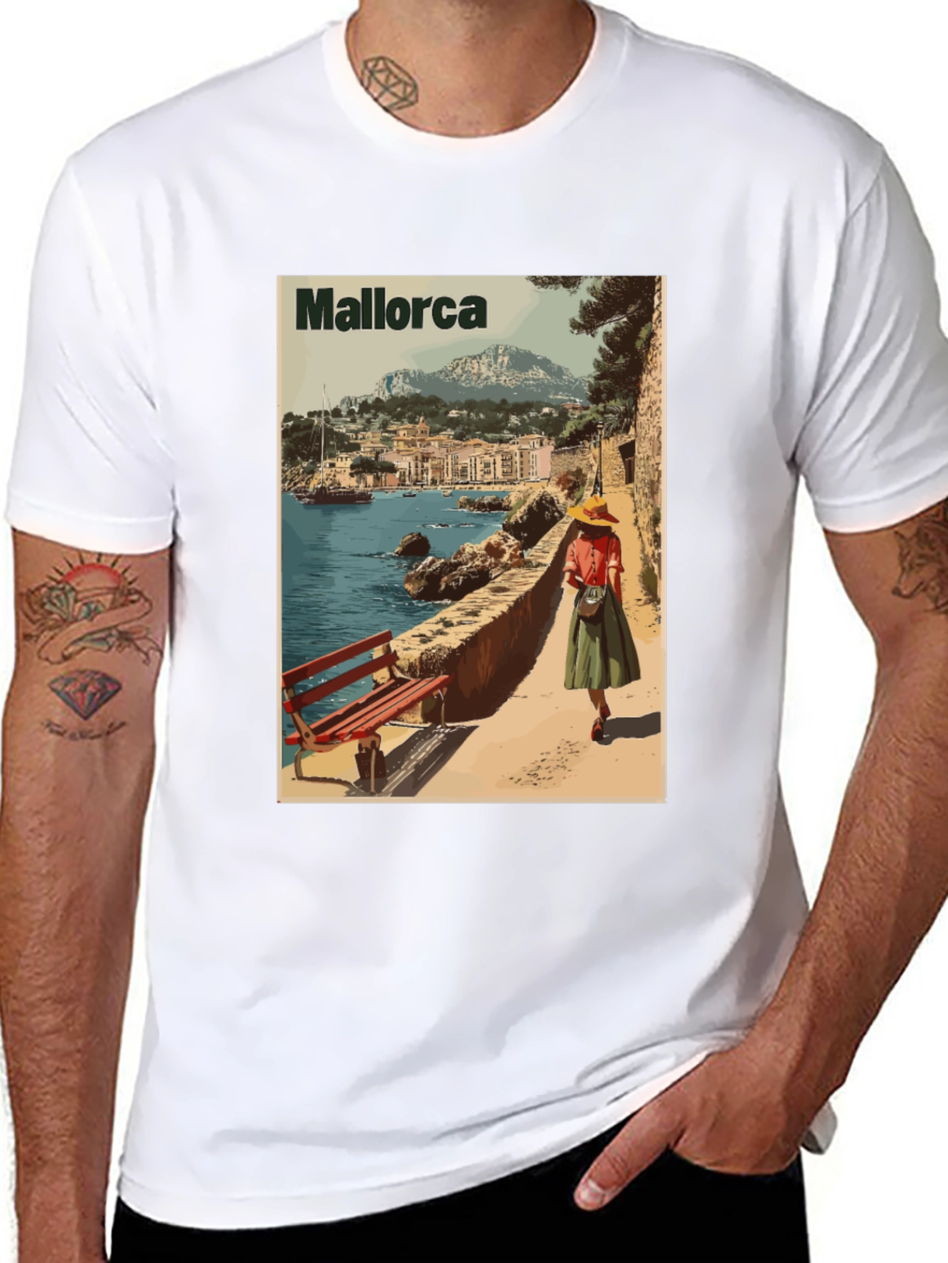 Mallorca Island Travel T-Shirt - Retro Design
