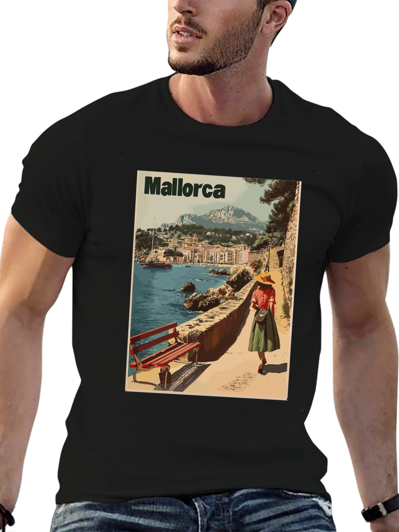 Mallorca Island Travel T-Shirt - Retro Design