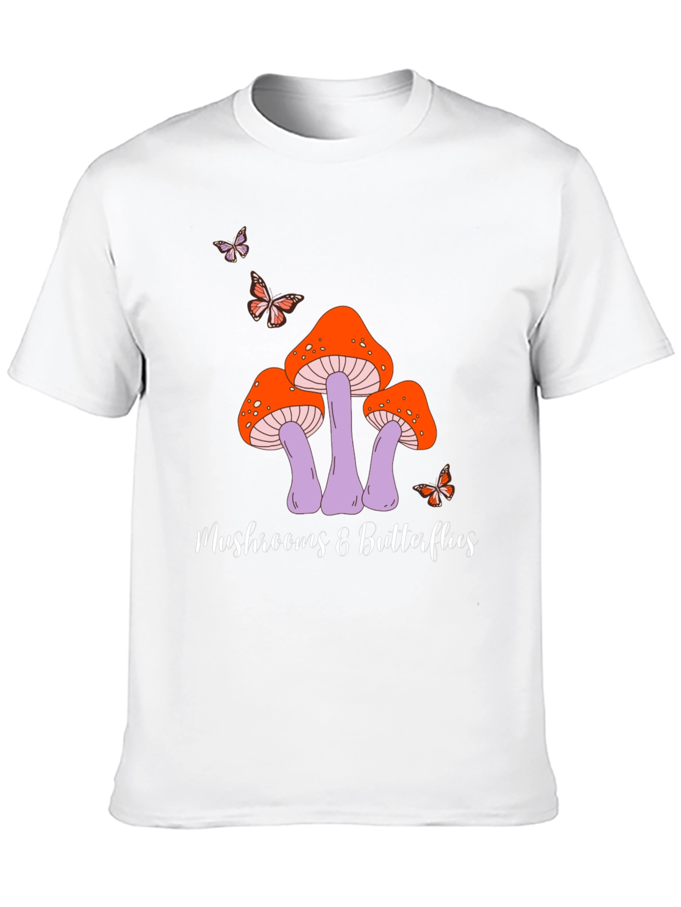 Mushroom & Butterfly Graphic Tee
