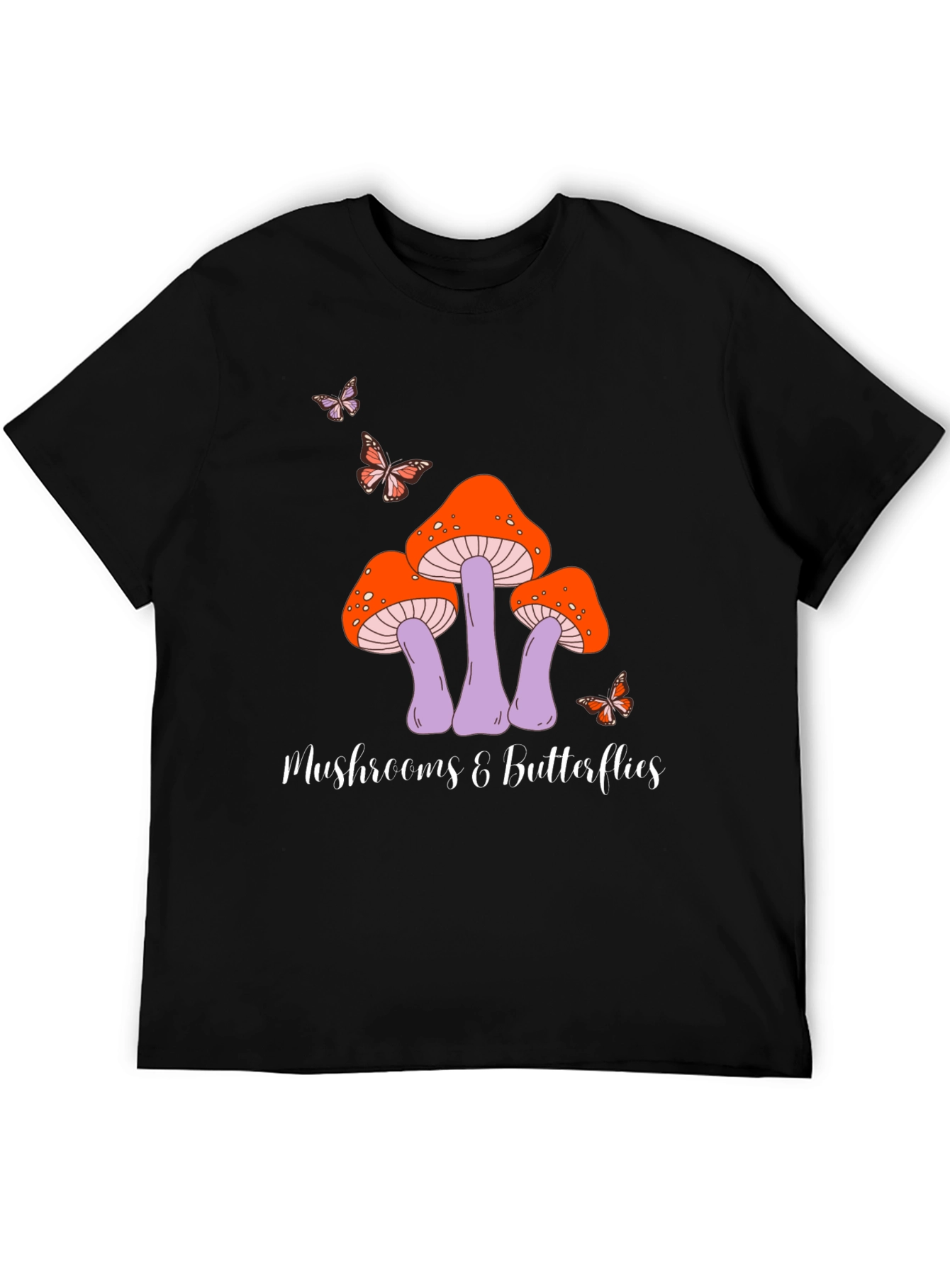 Mushroom & Butterfly Graphic Tee