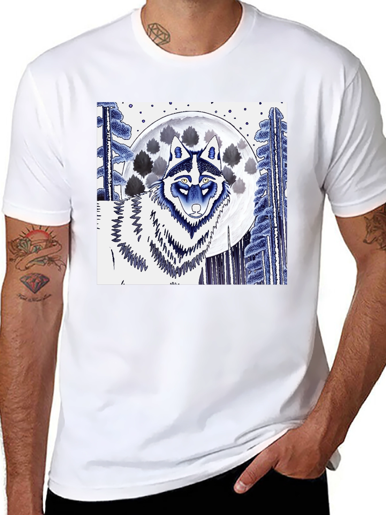 Wolf & Moon Graphic Tee