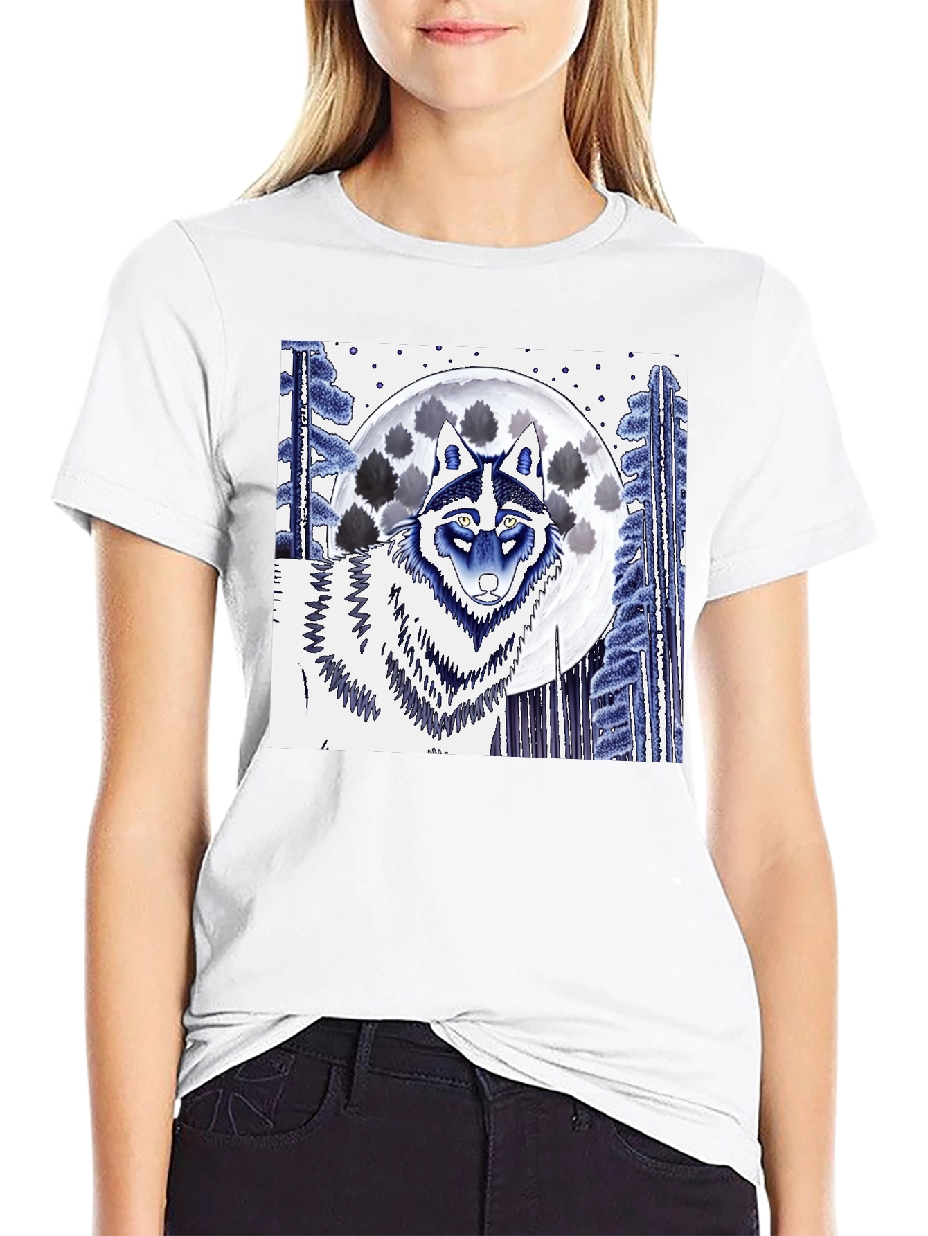 Wolf & Moon Graphic Tee