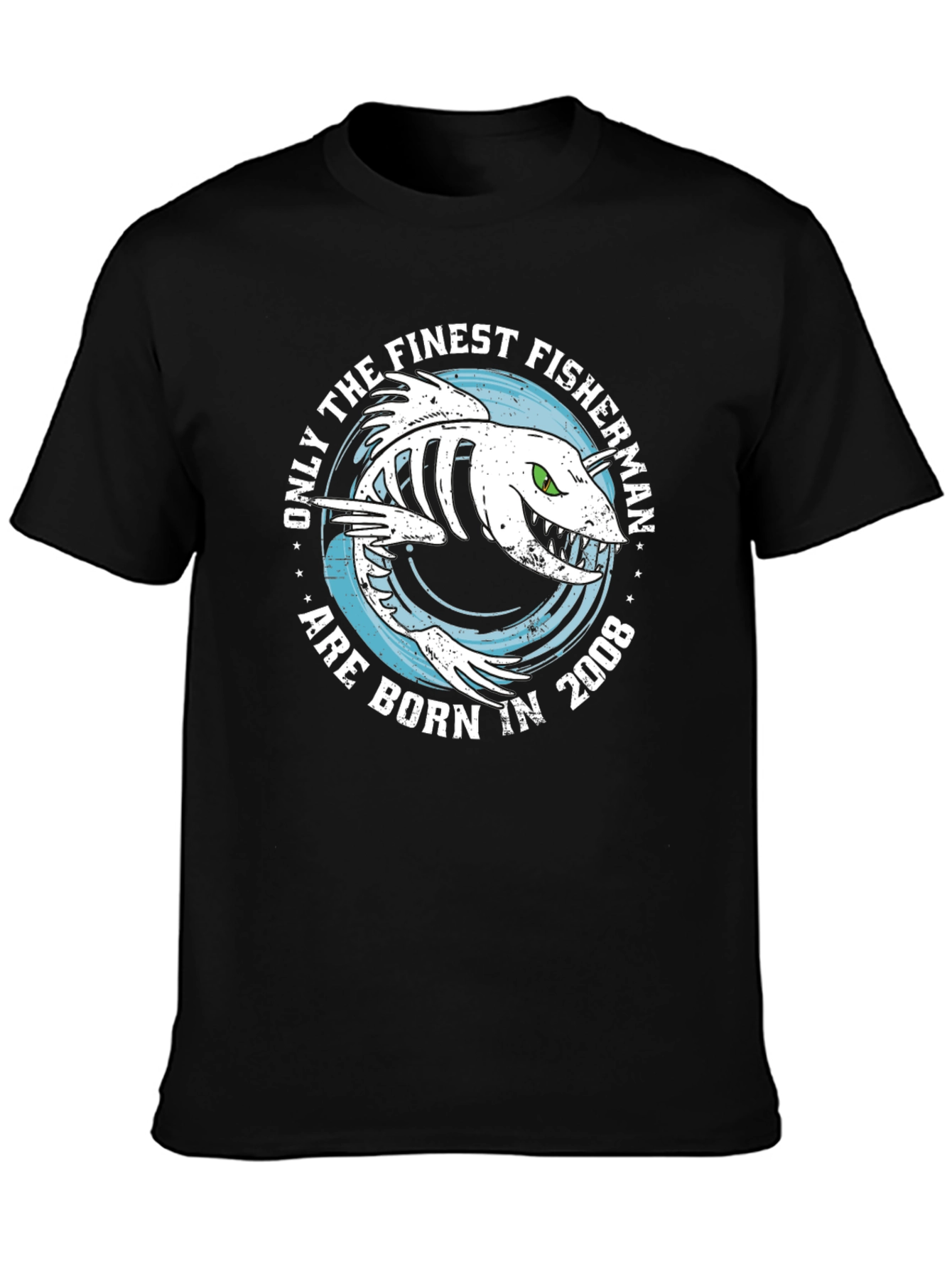 Finest Fisherman Born in 2008 T-Shirt