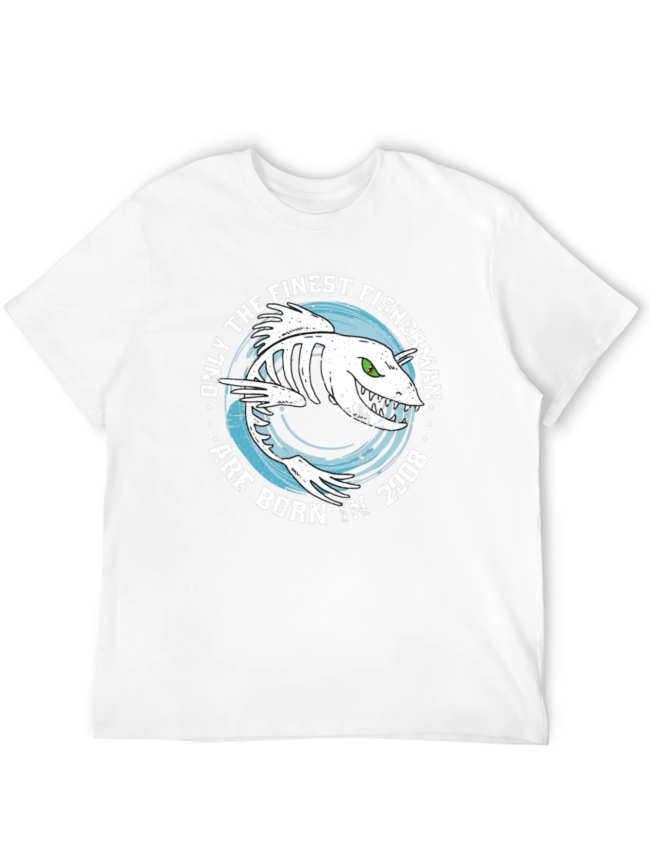 Finest Fisherman Born in 2008 T-Shirt