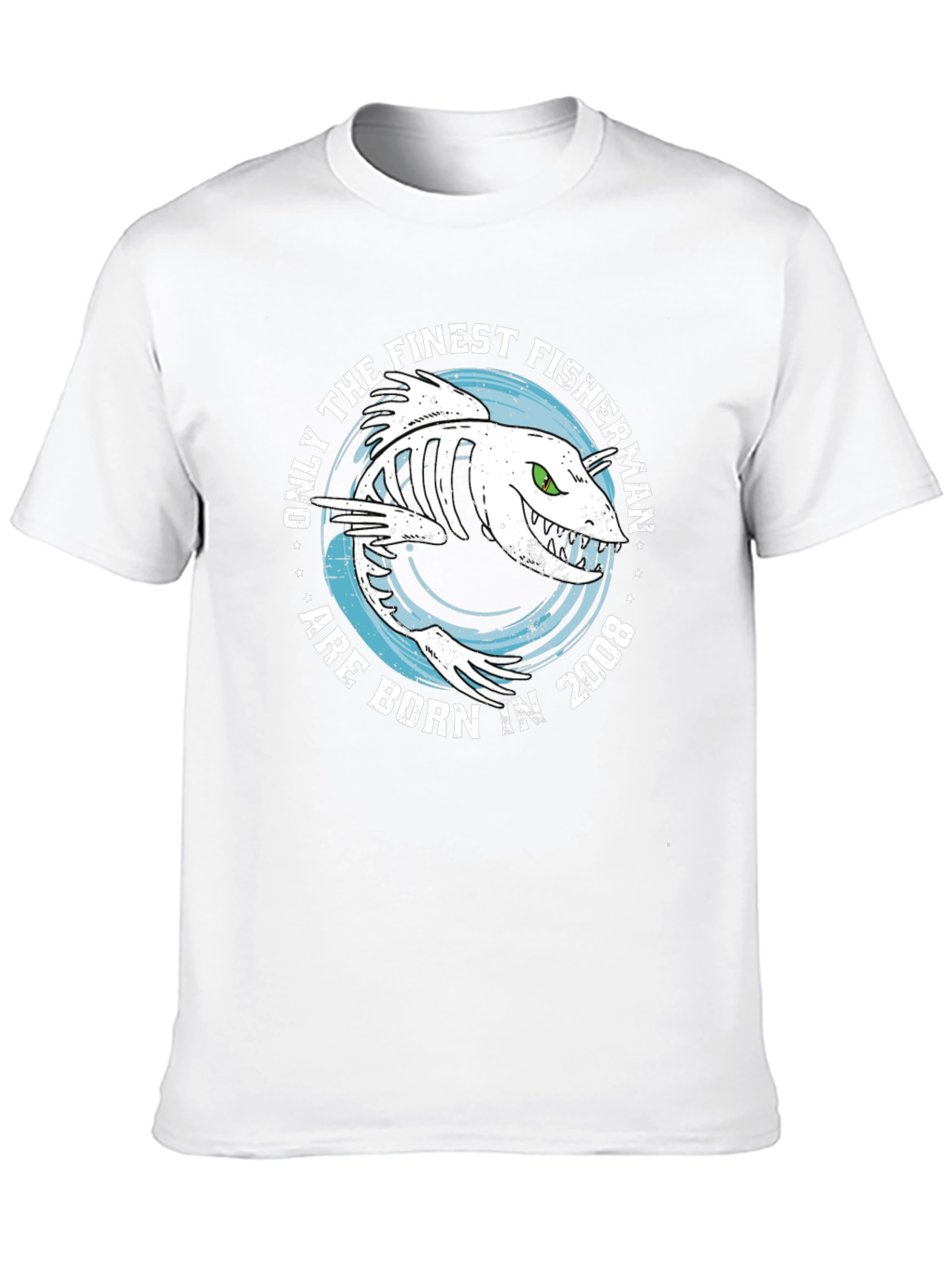 Finest Fisherman Born in 2008 T-Shirt