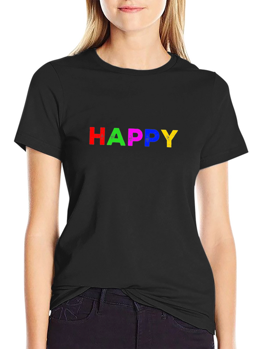 Happy Graphic Tee - Colorful & Bold
