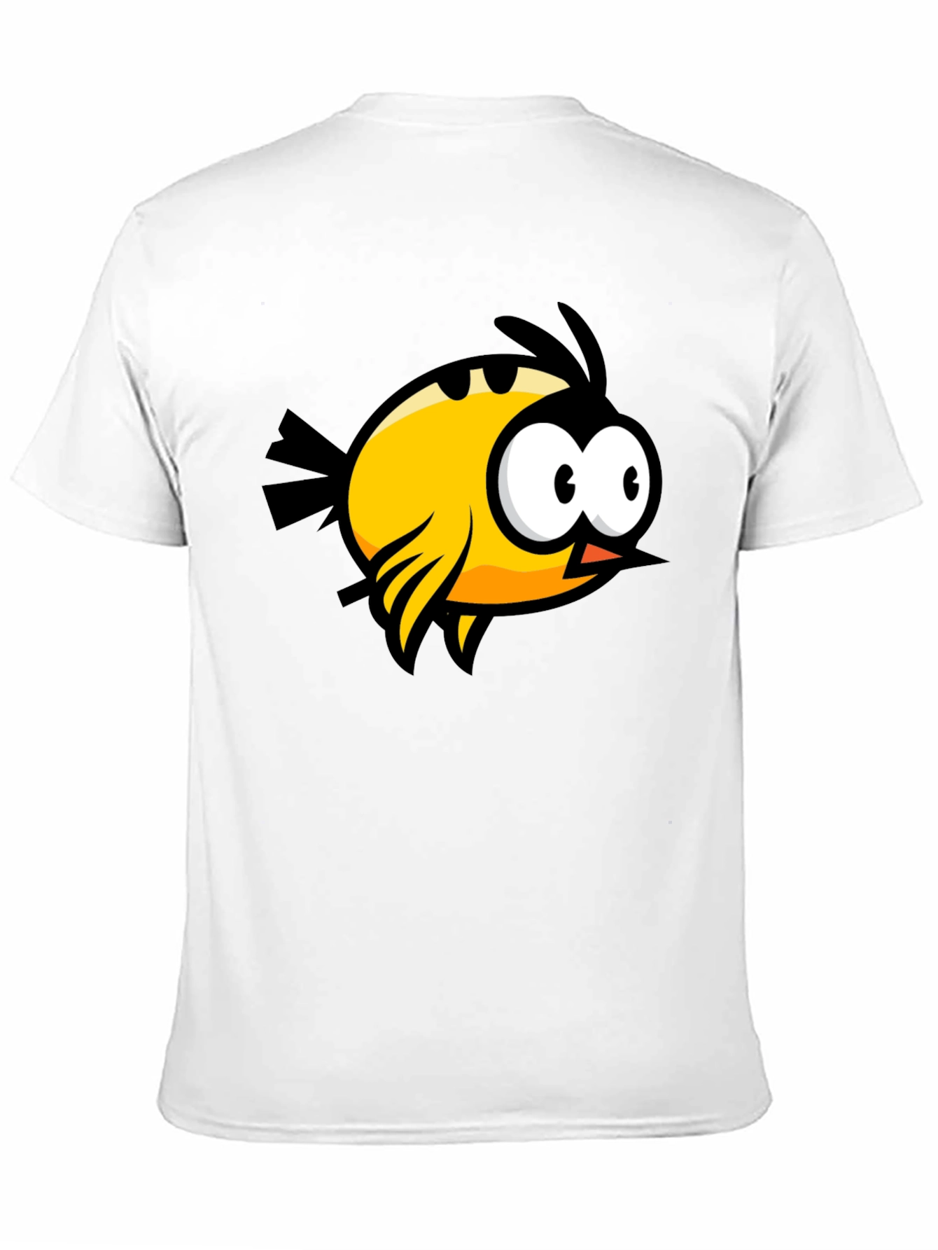 Funny Bird Graphic Black T-Shirt