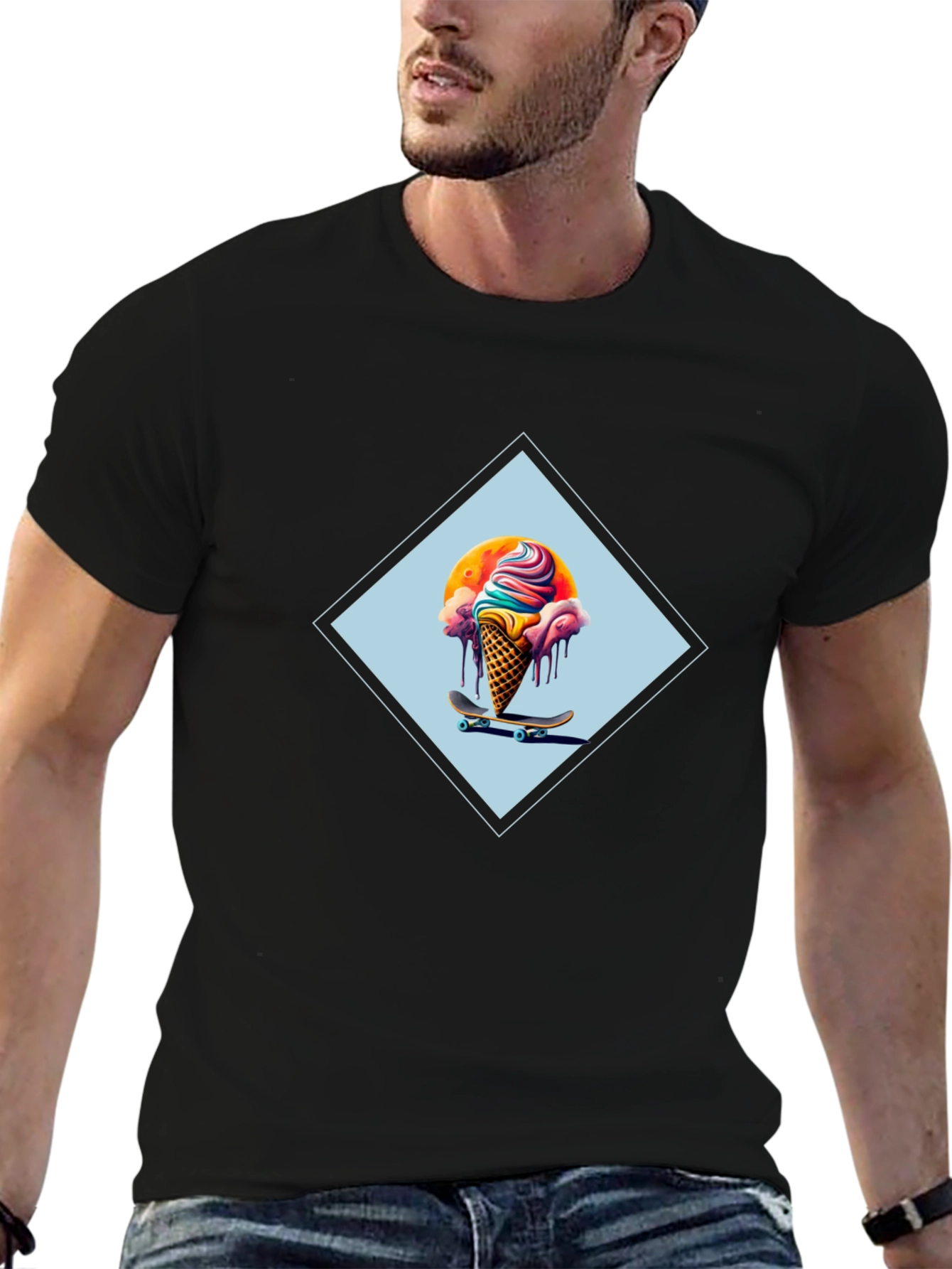 Skateboarding Ice Cream Cone T-Shirt