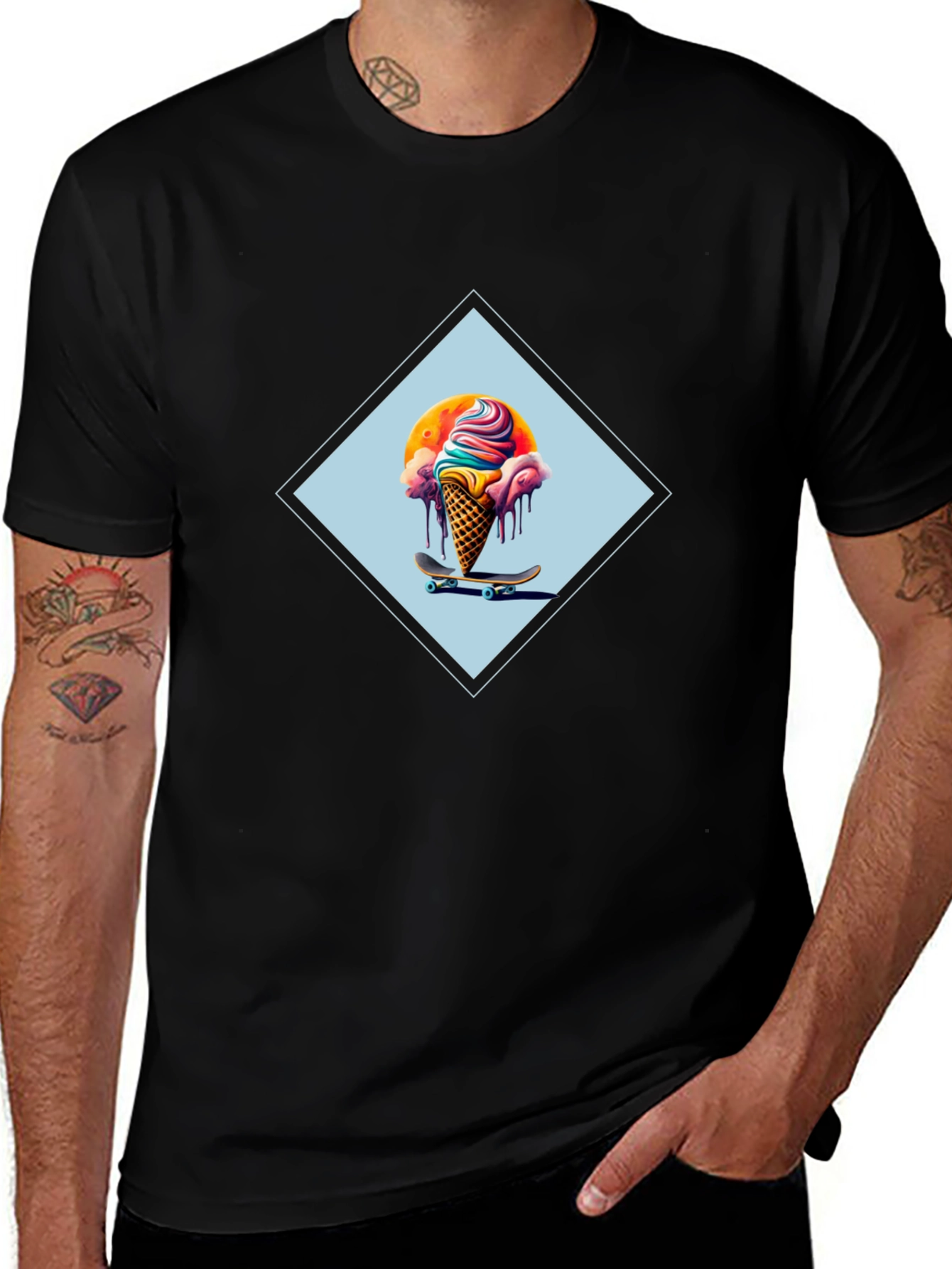 Skateboarding Ice Cream Cone T-Shirt