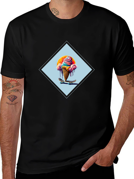 Skateboarding Ice Cream Cone T-Shirt