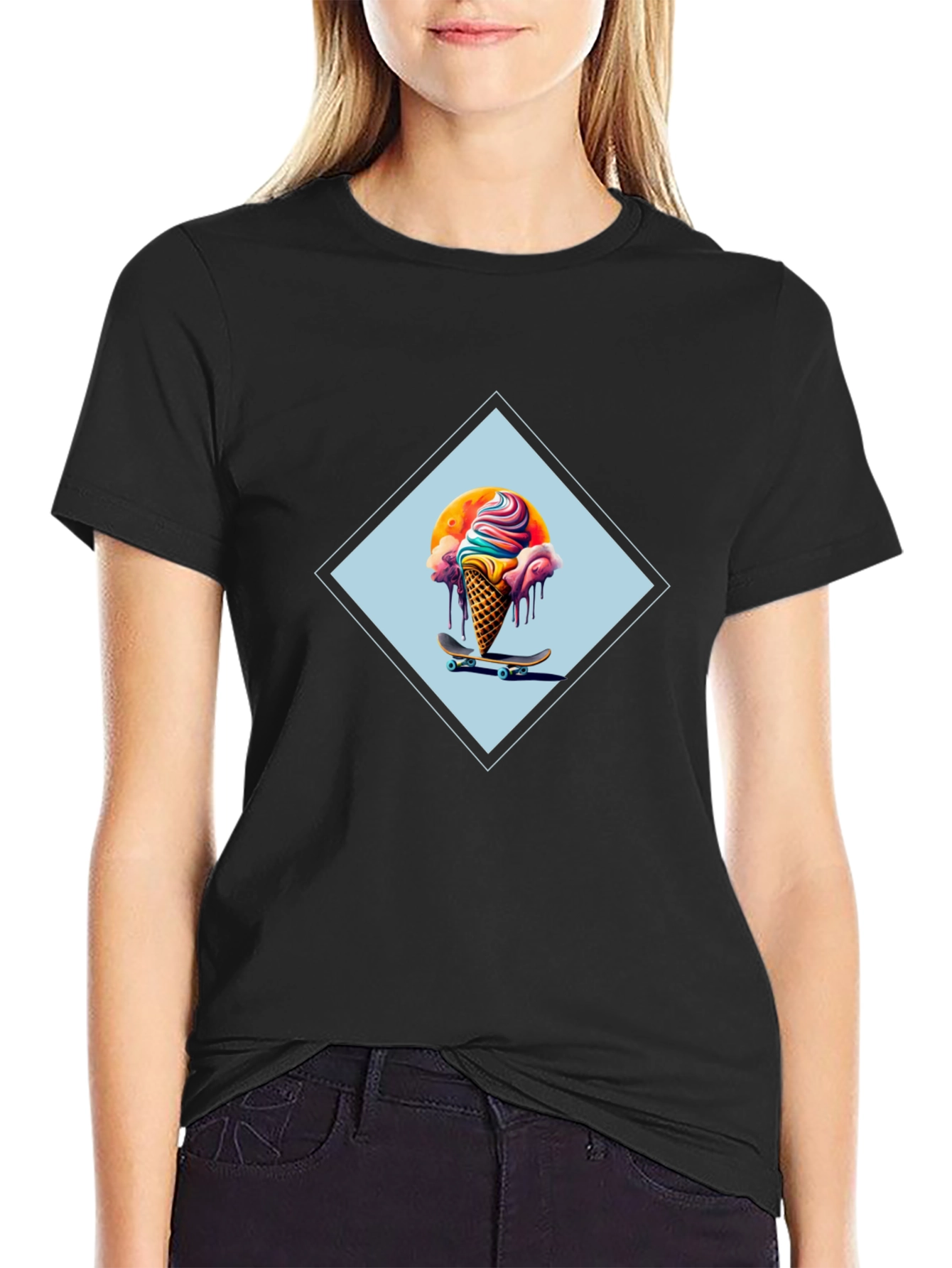 Skateboarding Ice Cream Cone T-Shirt
