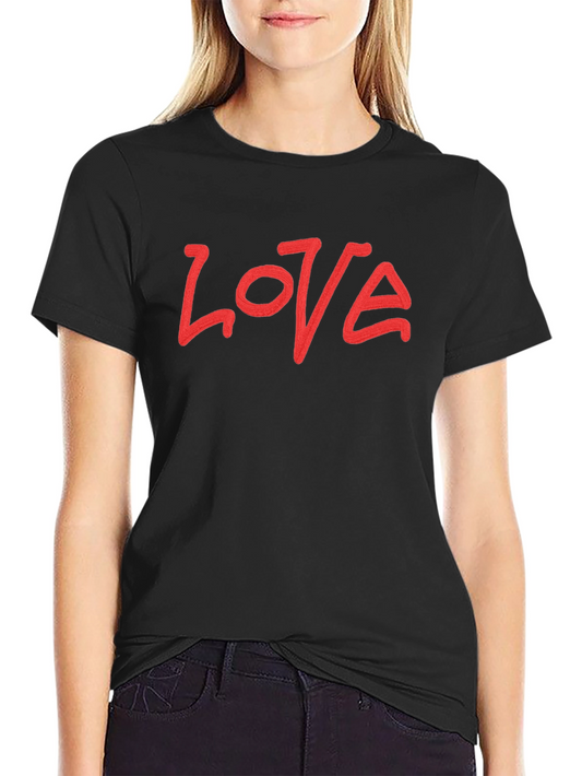Love Graphic Black T-Shirt - Casual Style