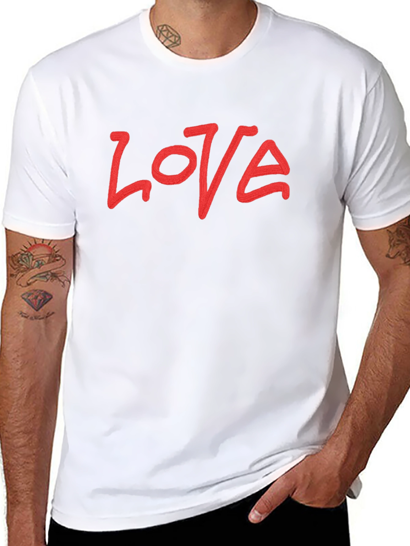 Love Graphic Black T-Shirt - Casual Style