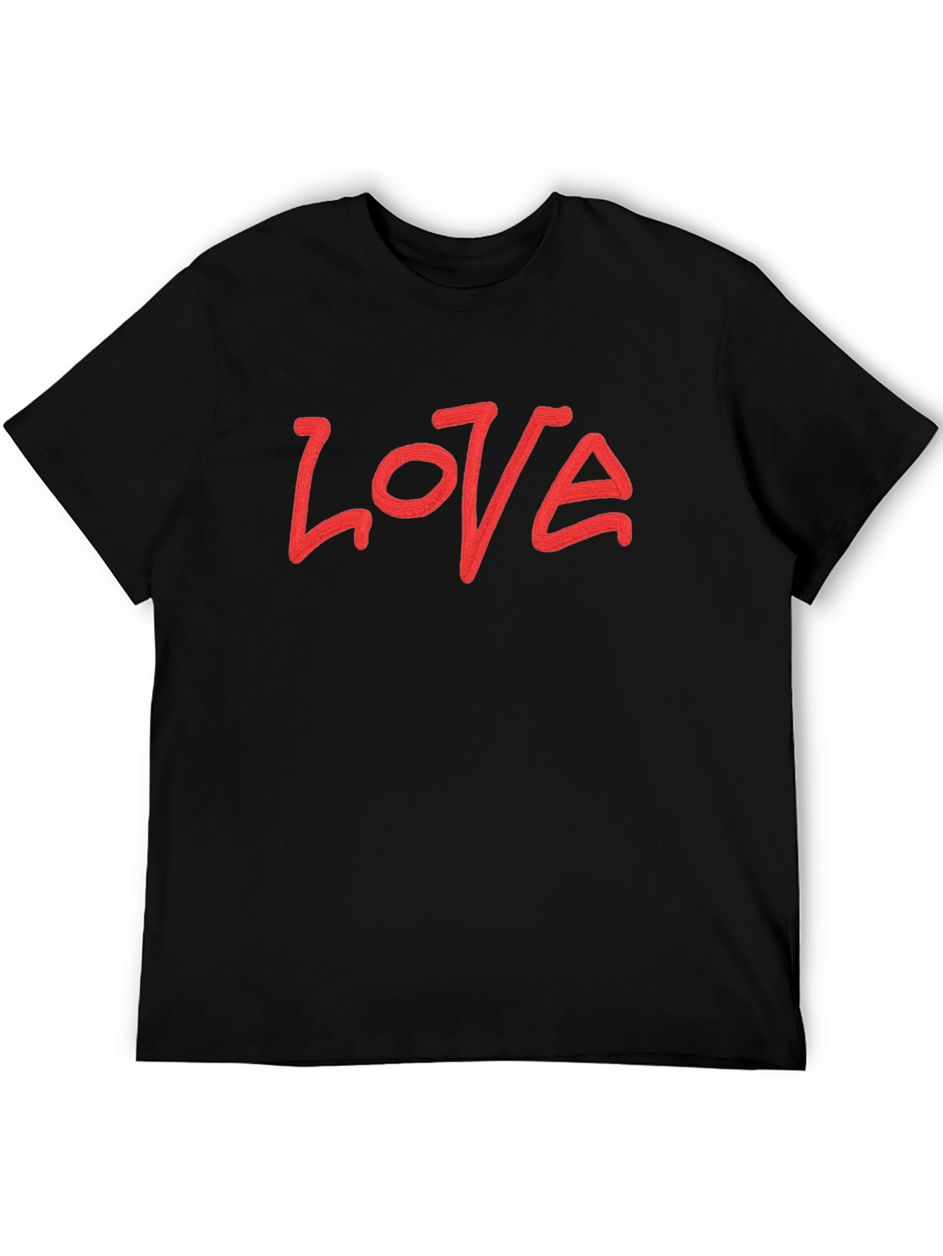 Love Graphic Black T-Shirt - Casual Style