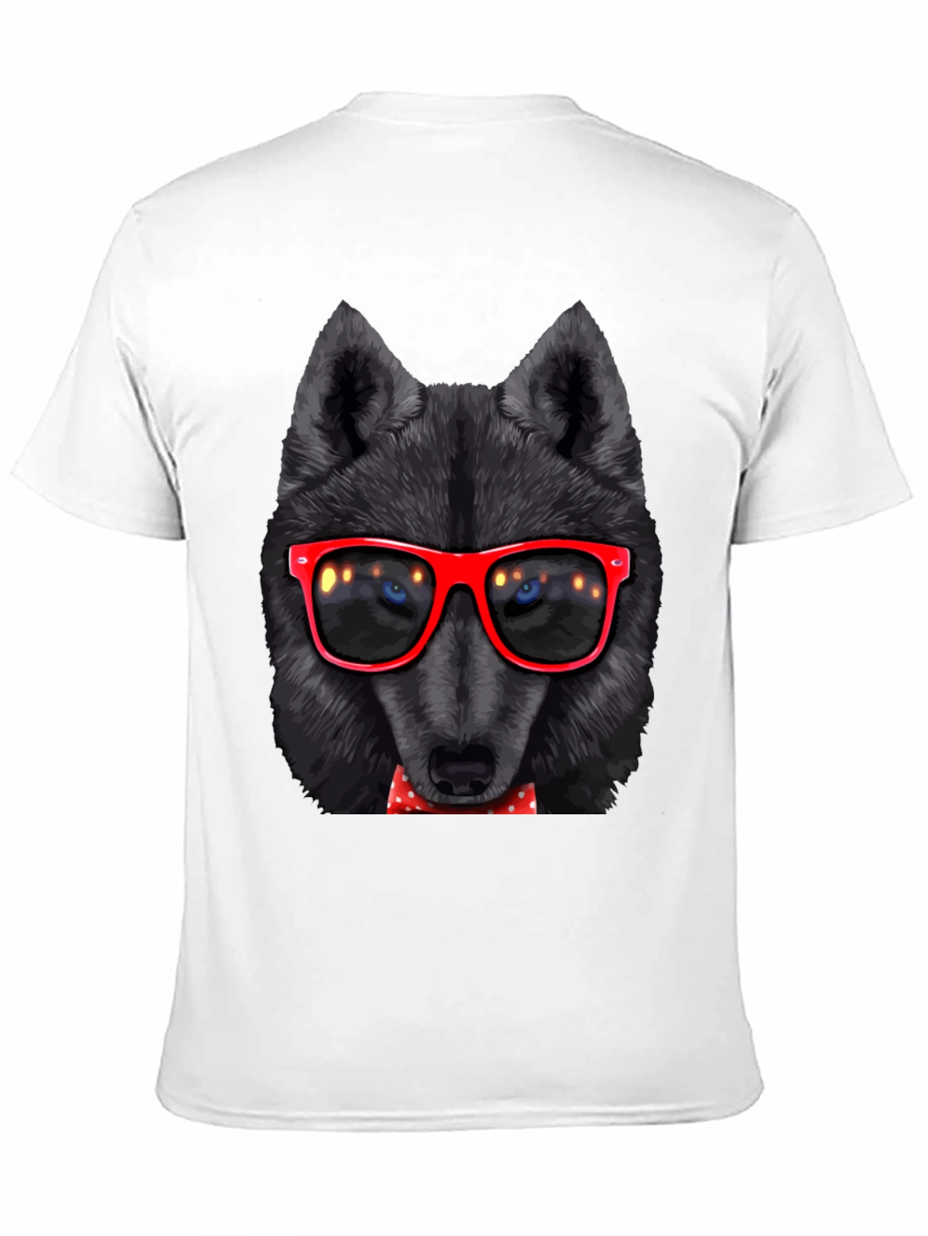 Wolf with Glasses Graphic Tee