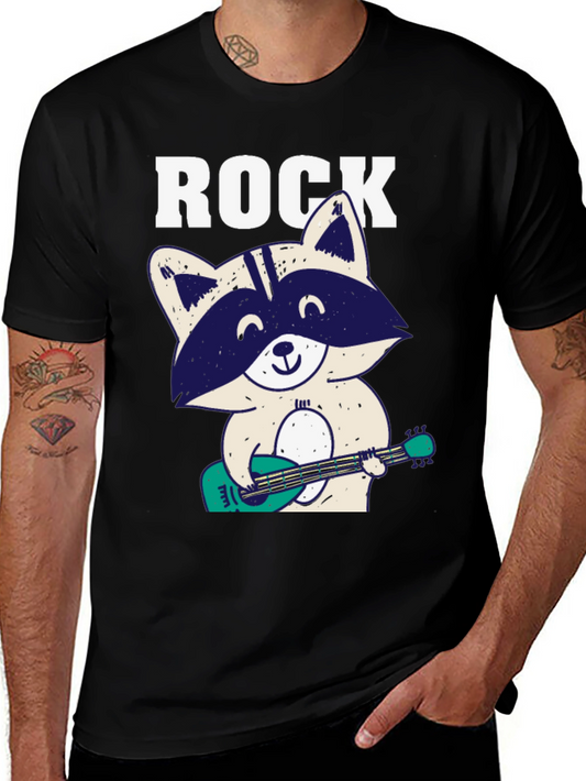 Rock On Raccoon Graphic Tee