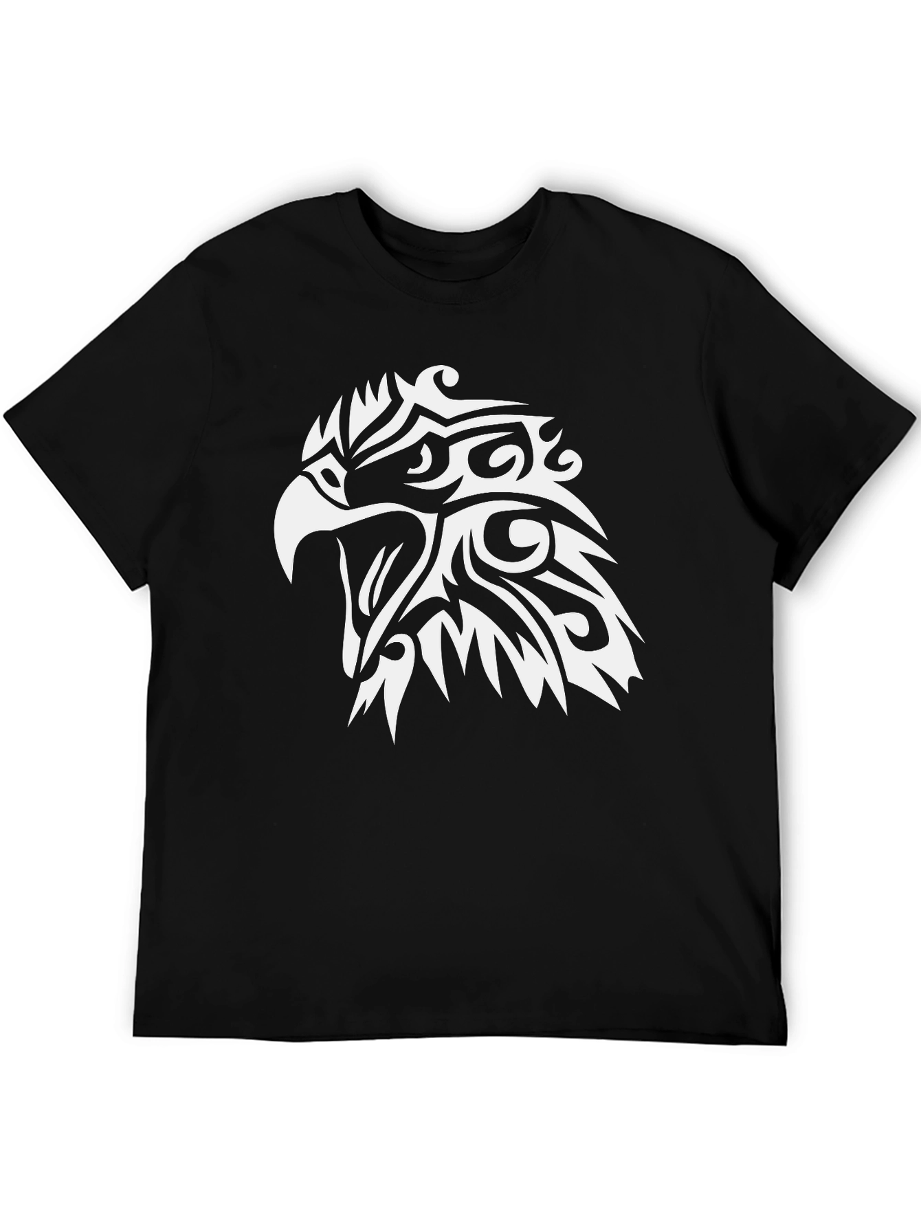 Mens Eagle Graphic Black T-Shirt
